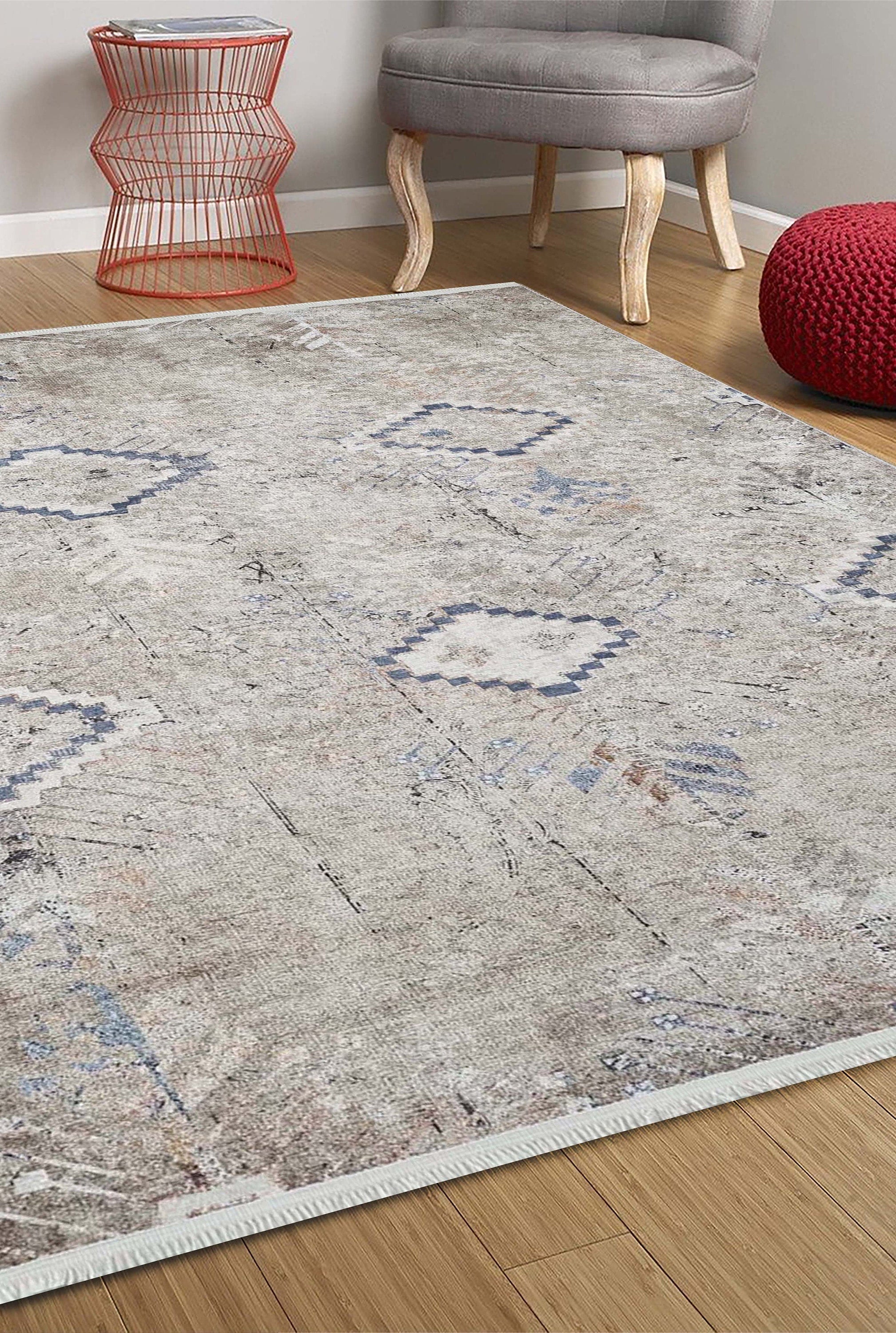 Hoyam Turkish Beige Kilim Flatweave Rug