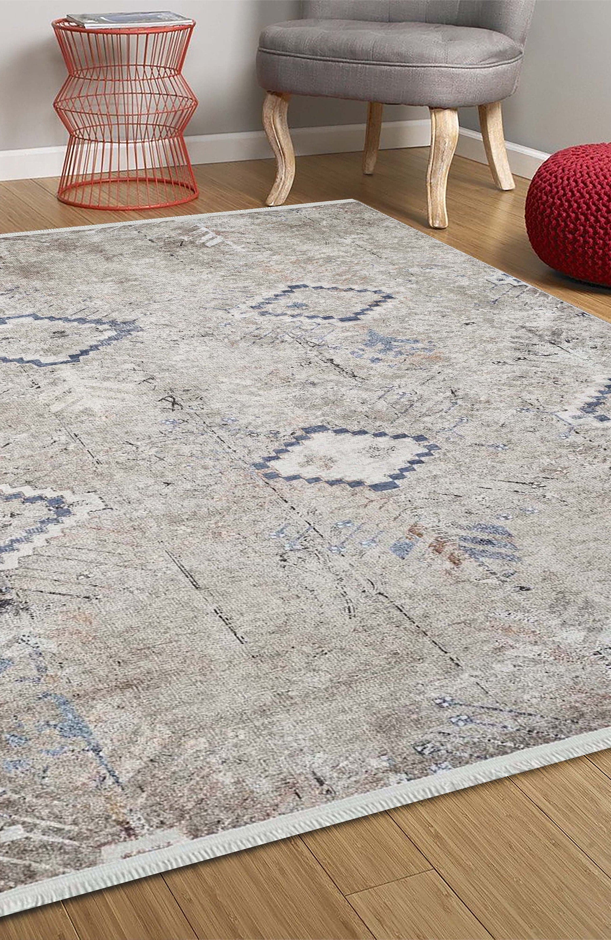 Hoyam Turkish Beige Kilim Flatweave Rug