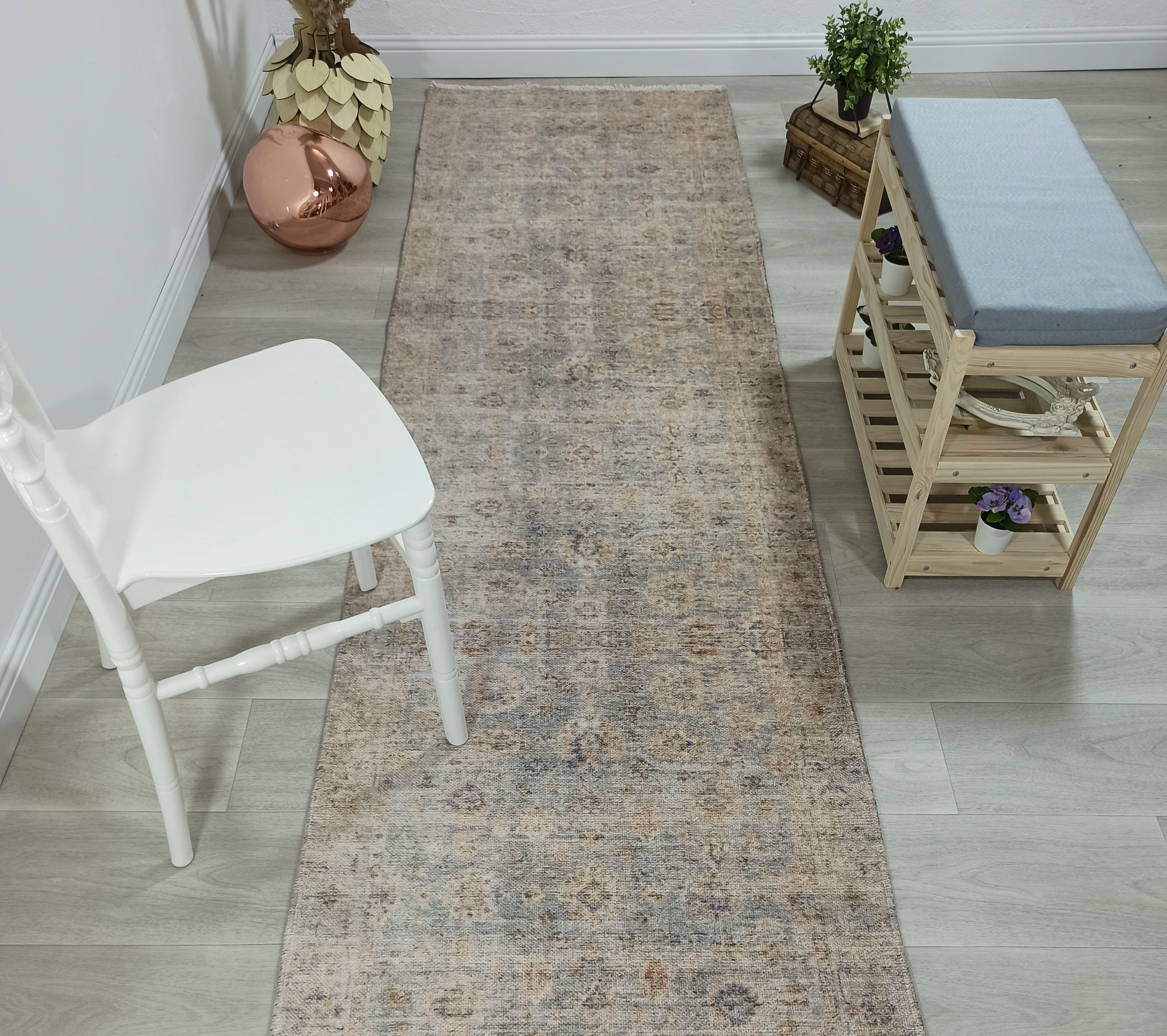 Lubna Turkish Vintage Style Beige-Blush Rug
