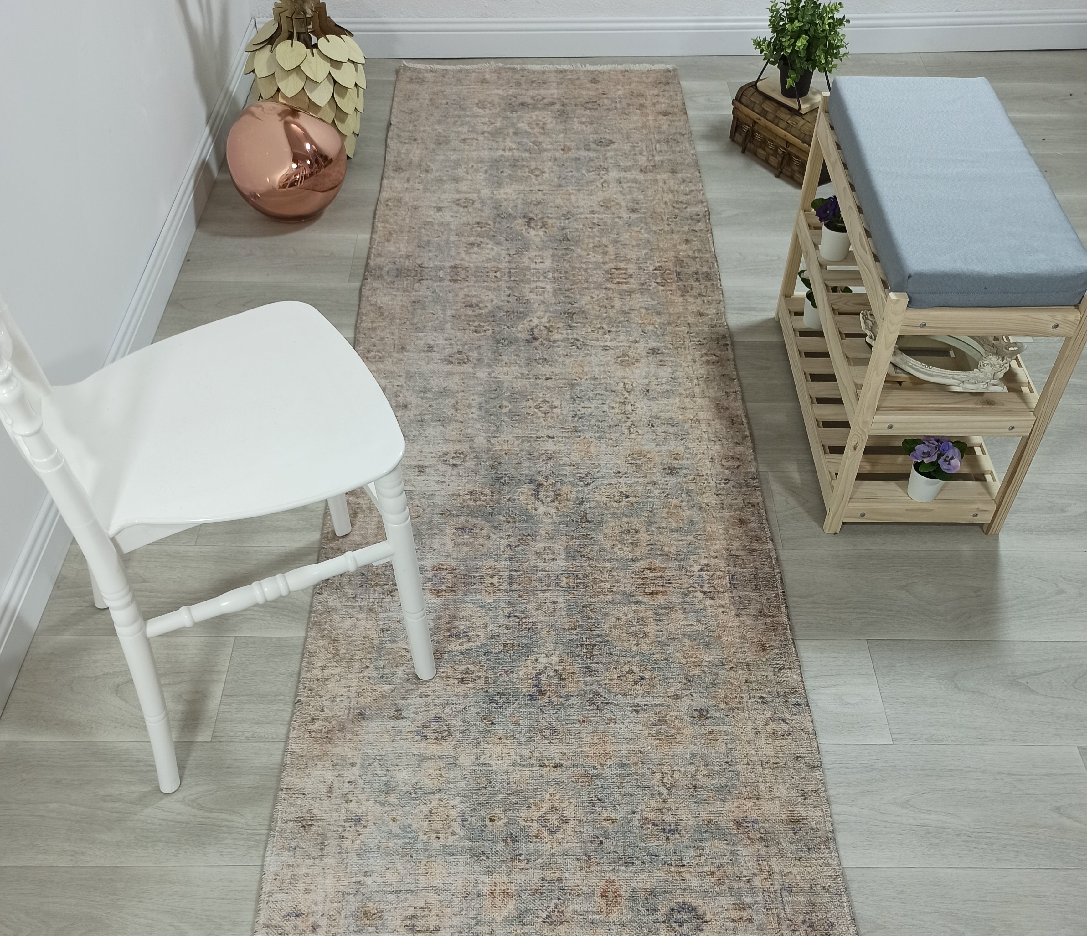 Lubna Turkish Vintage Style Beige-Blush Rug