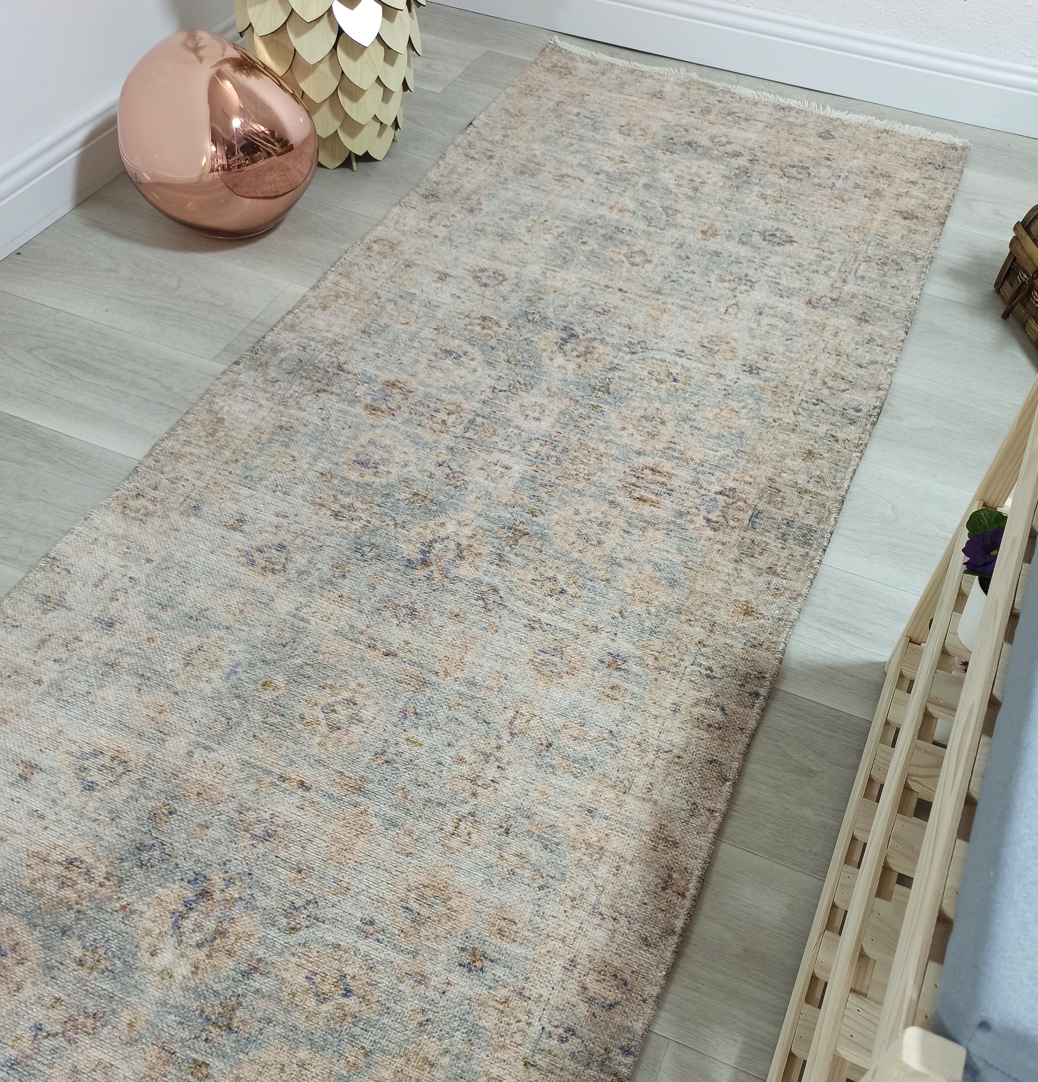 Lubna Turkish Vintage Style Beige-Blush Rug