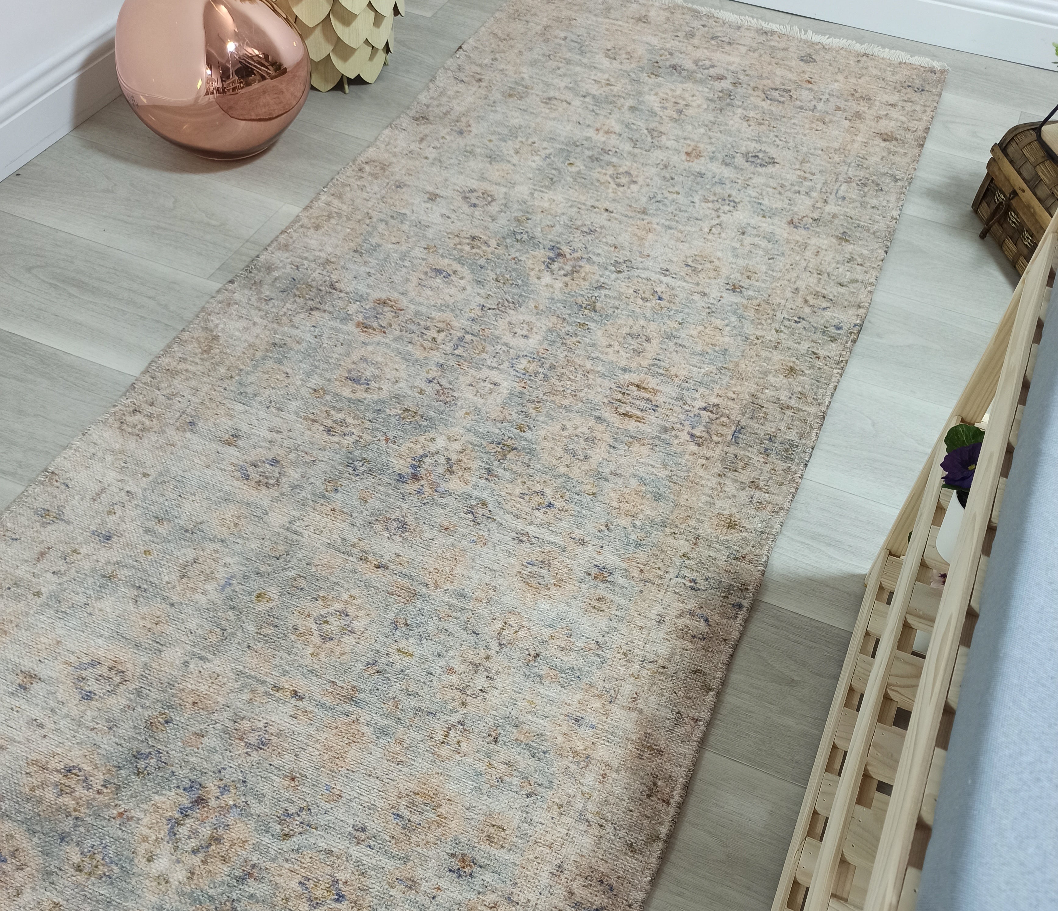 Lubna Turkish Vintage Style Beige-Blush Rug