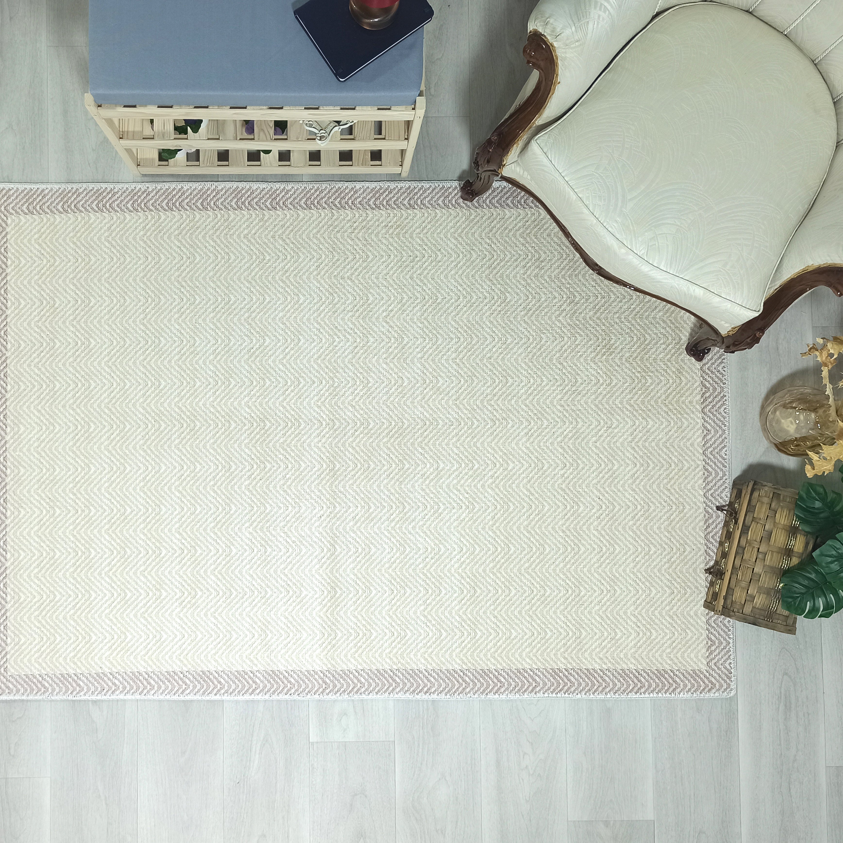 Scandinavian Nordic design Modern Beige Area Rug