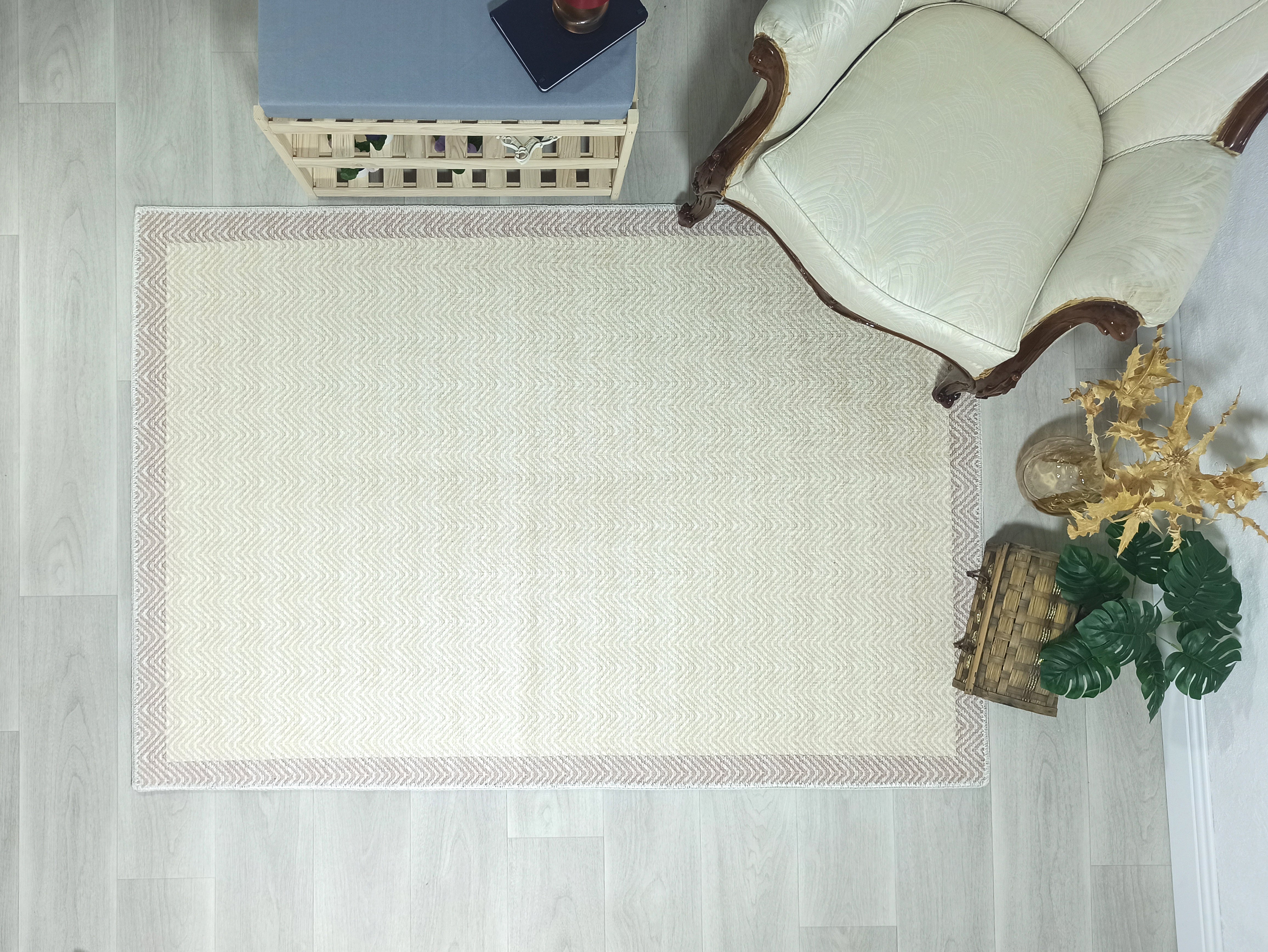 Scandinavian Nordic design Modern Beige Area Rug