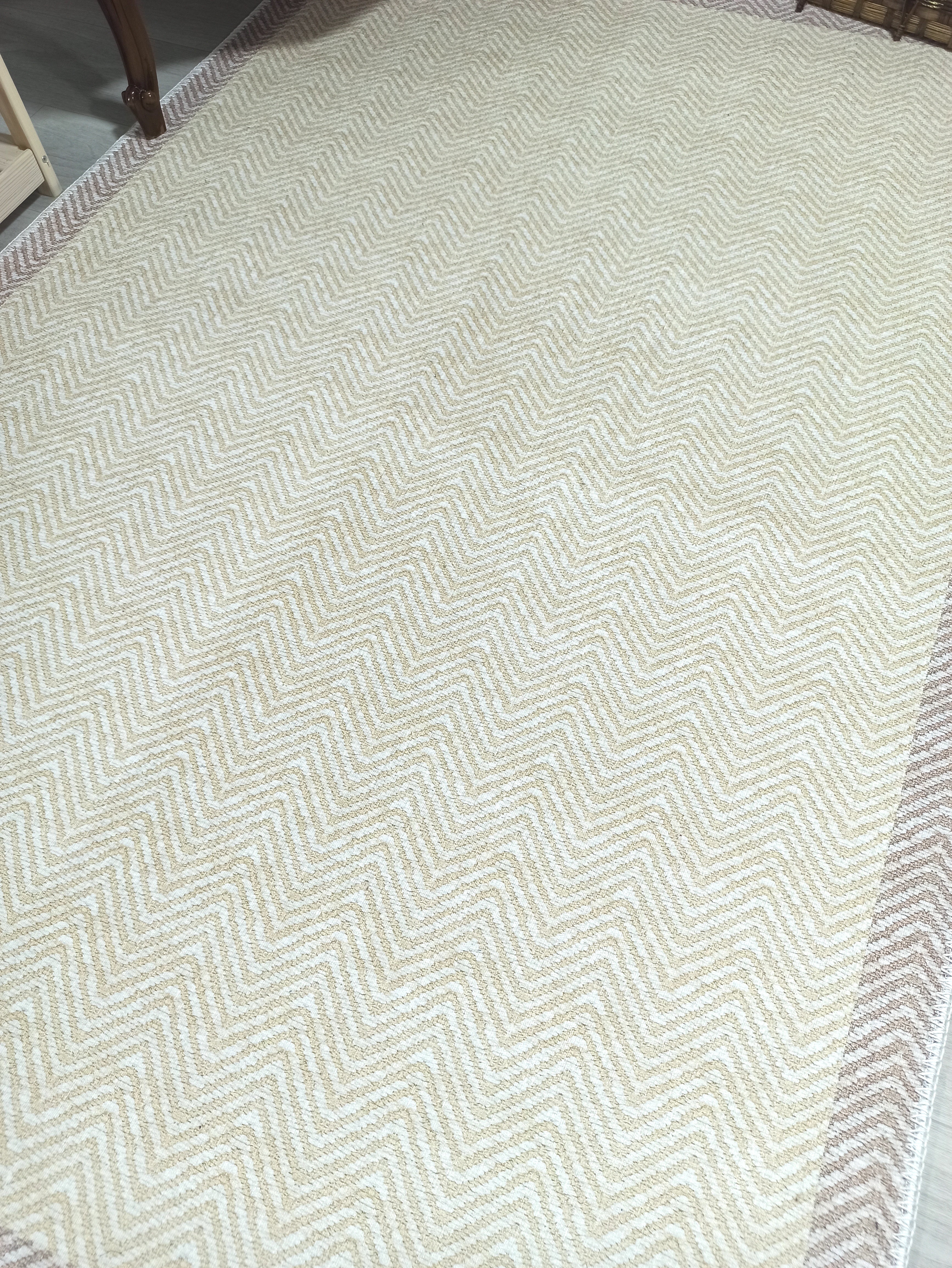 Scandinavian Nordic design Modern Beige Area Rug