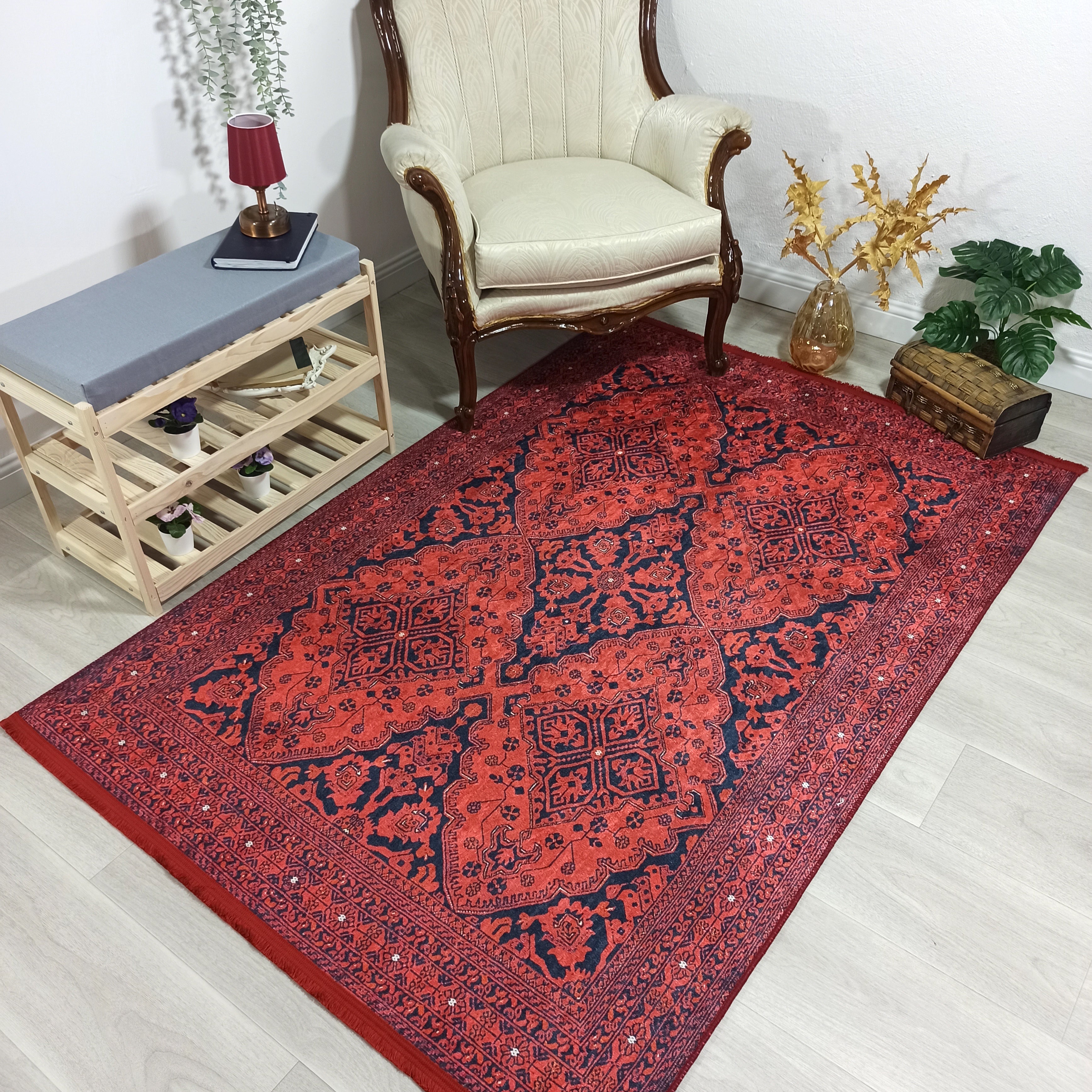 Lunya Turkish Red Oriental Rug