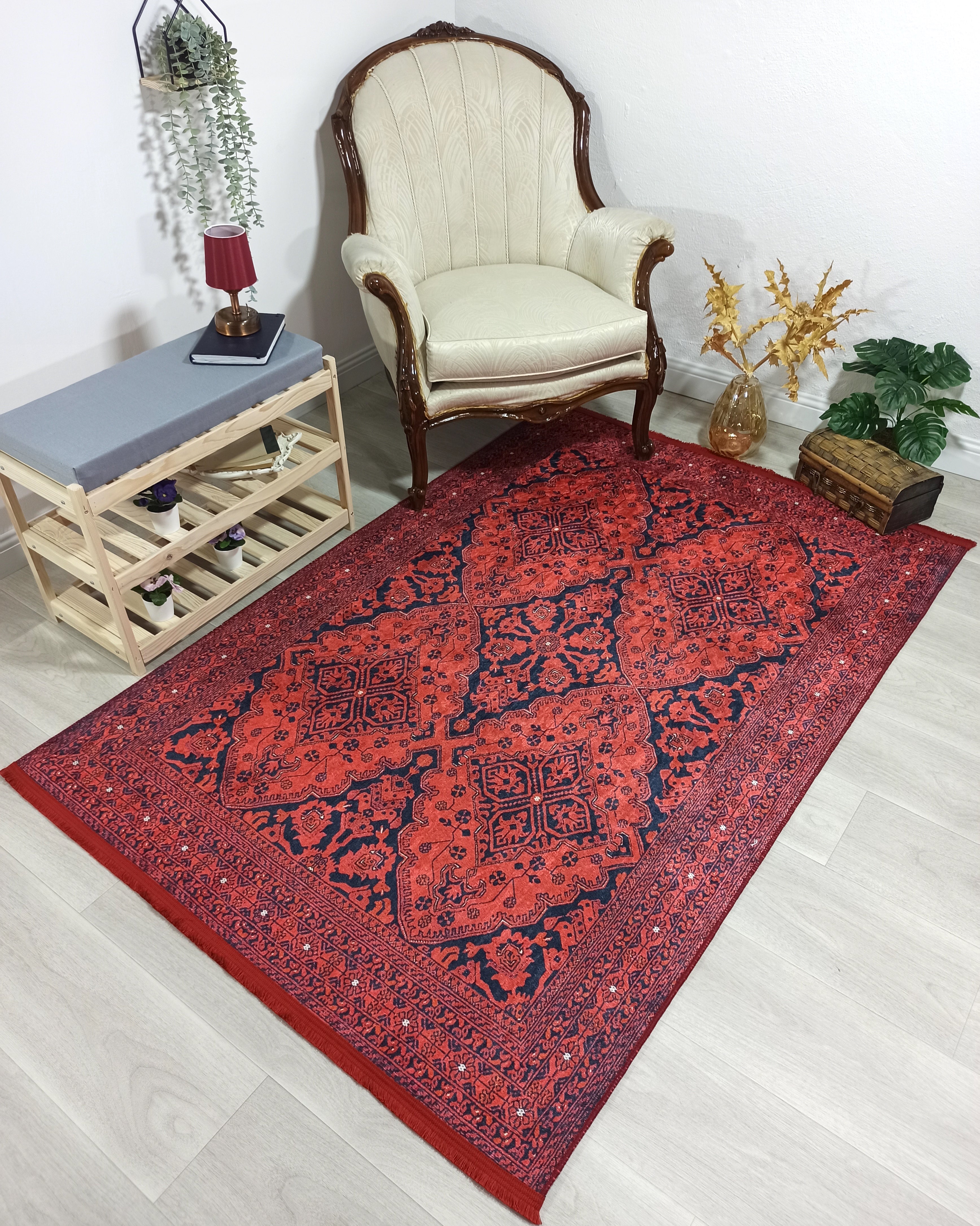 Lunya Turkish Red Oriental Rug