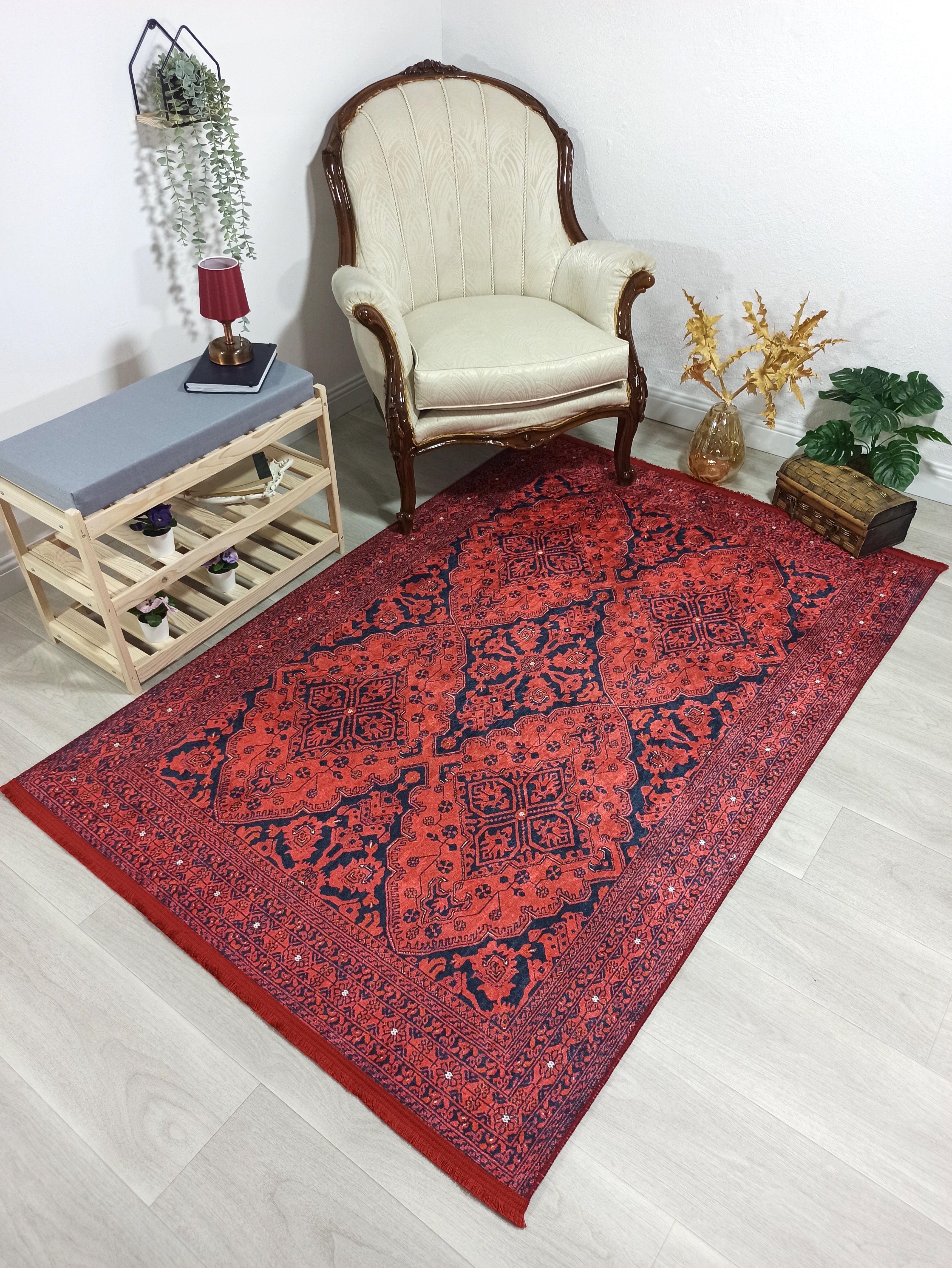 Lunya Turkish Red Oriental Rug
