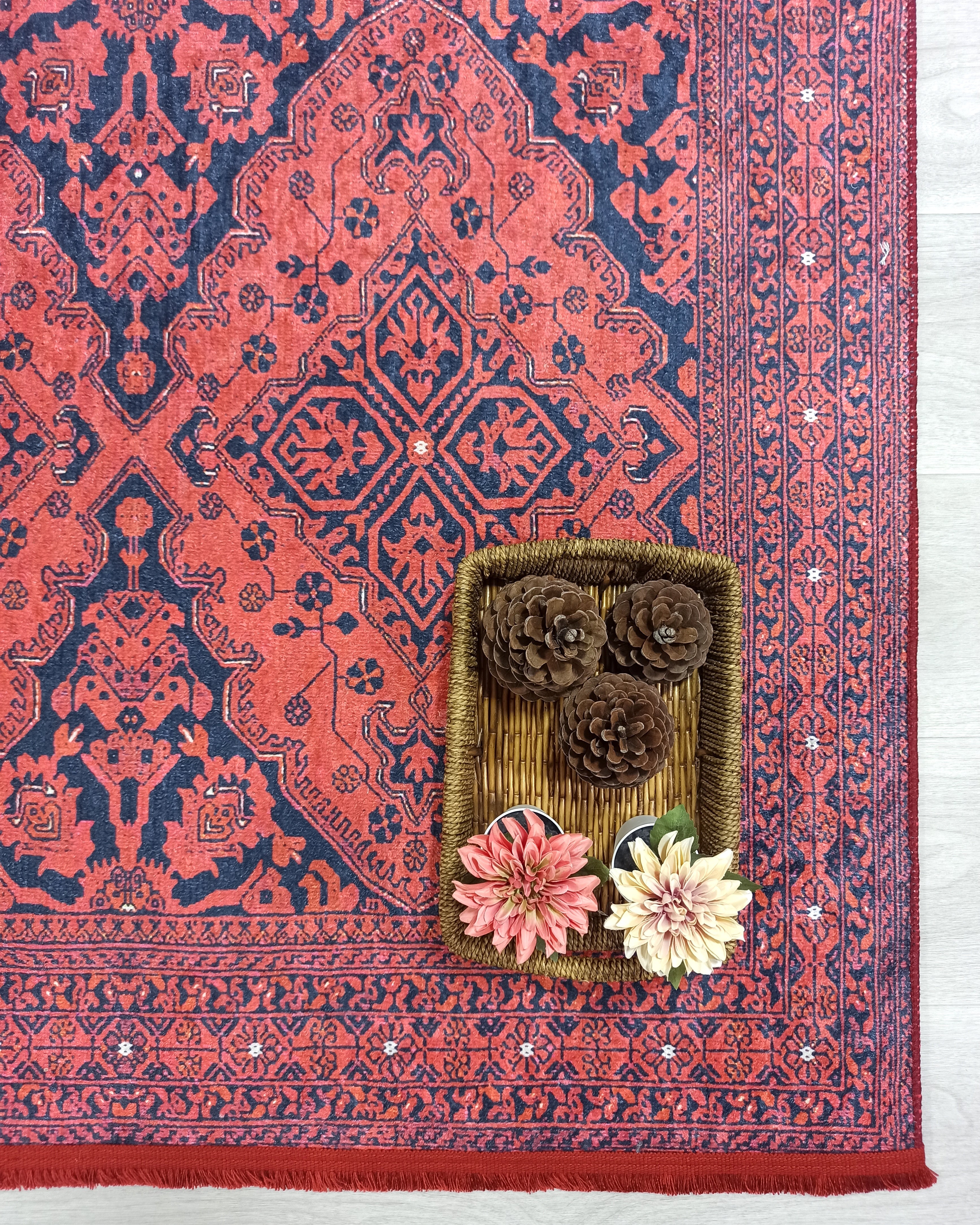 Lunya Turkish Red Oriental Rug