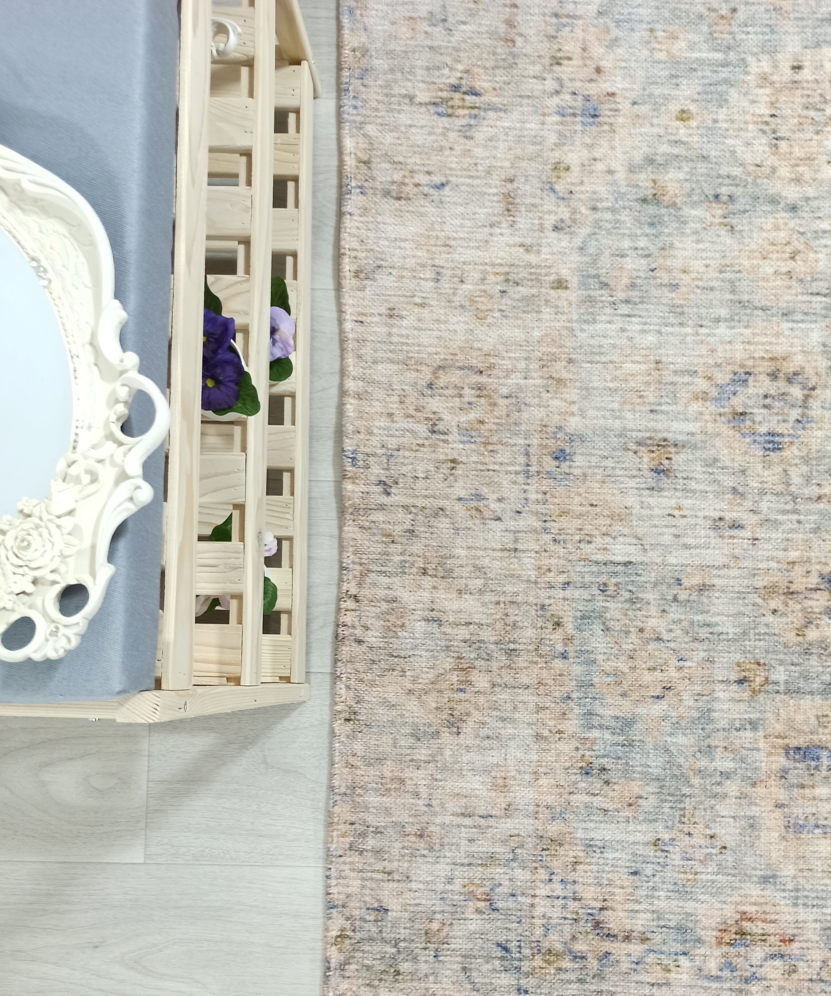 Lubna Turkish Vintage Style Beige-Blush Rug