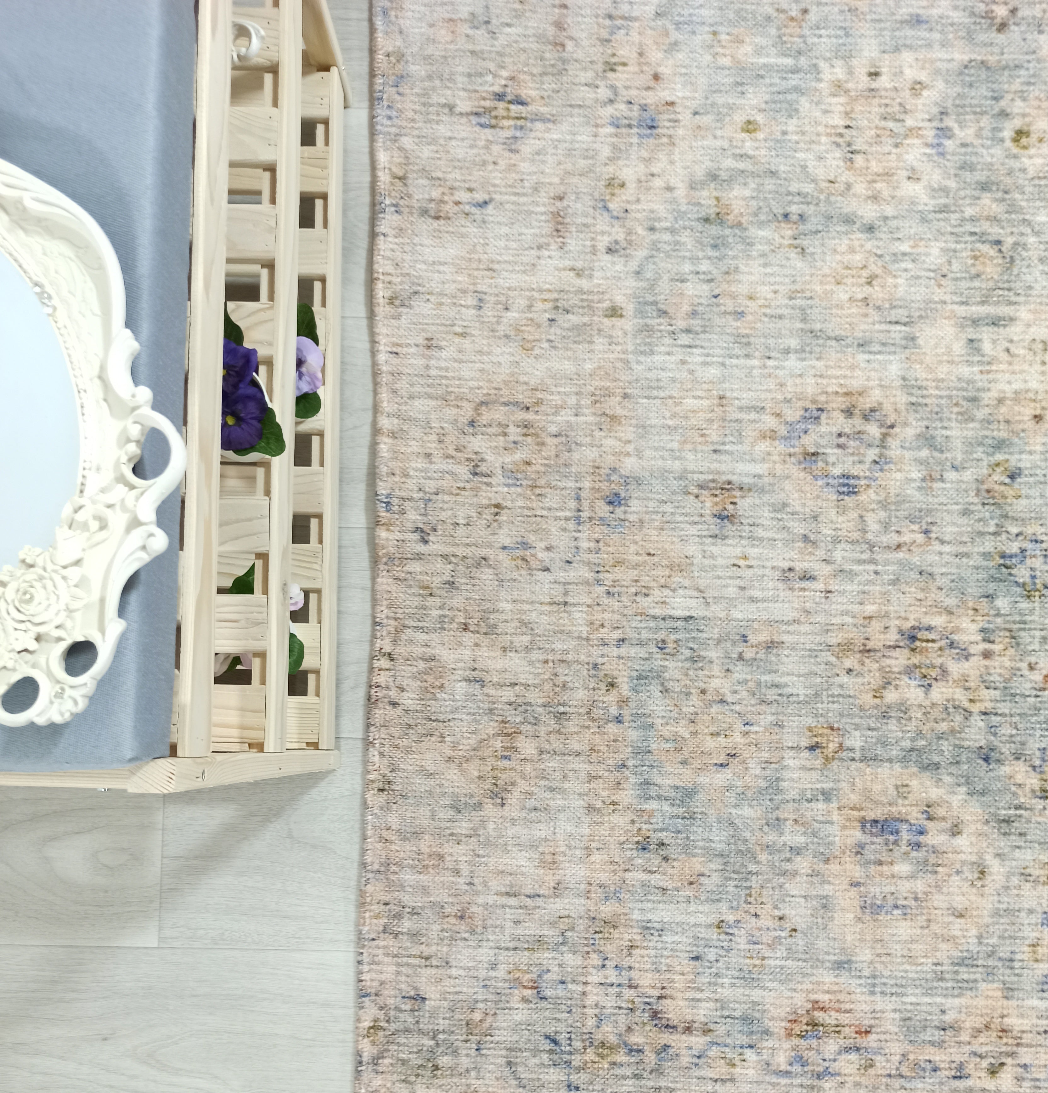 Lubna Turkish Vintage Style Beige-Blush Rug