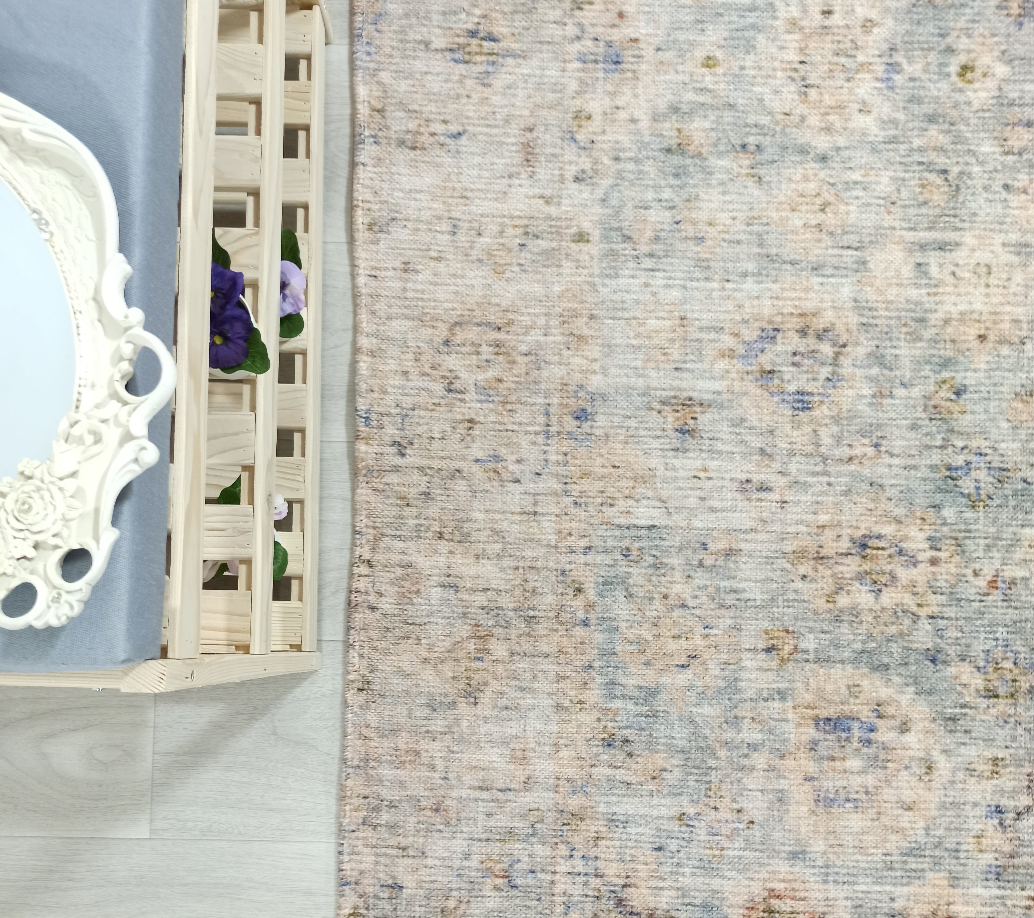 Lubna Turkish Vintage Style Beige-Blush Rug