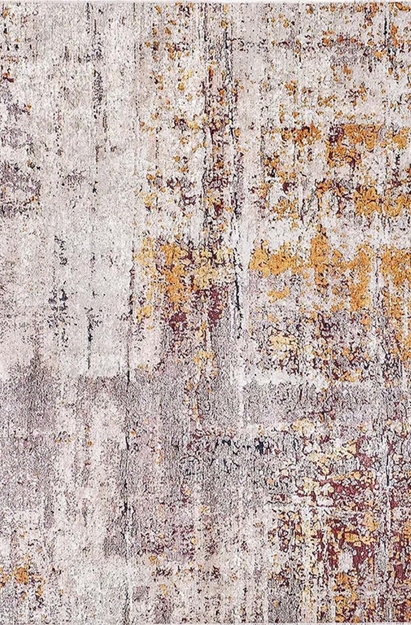 Iva Abstract Ivory Beige Gold Brown Rug