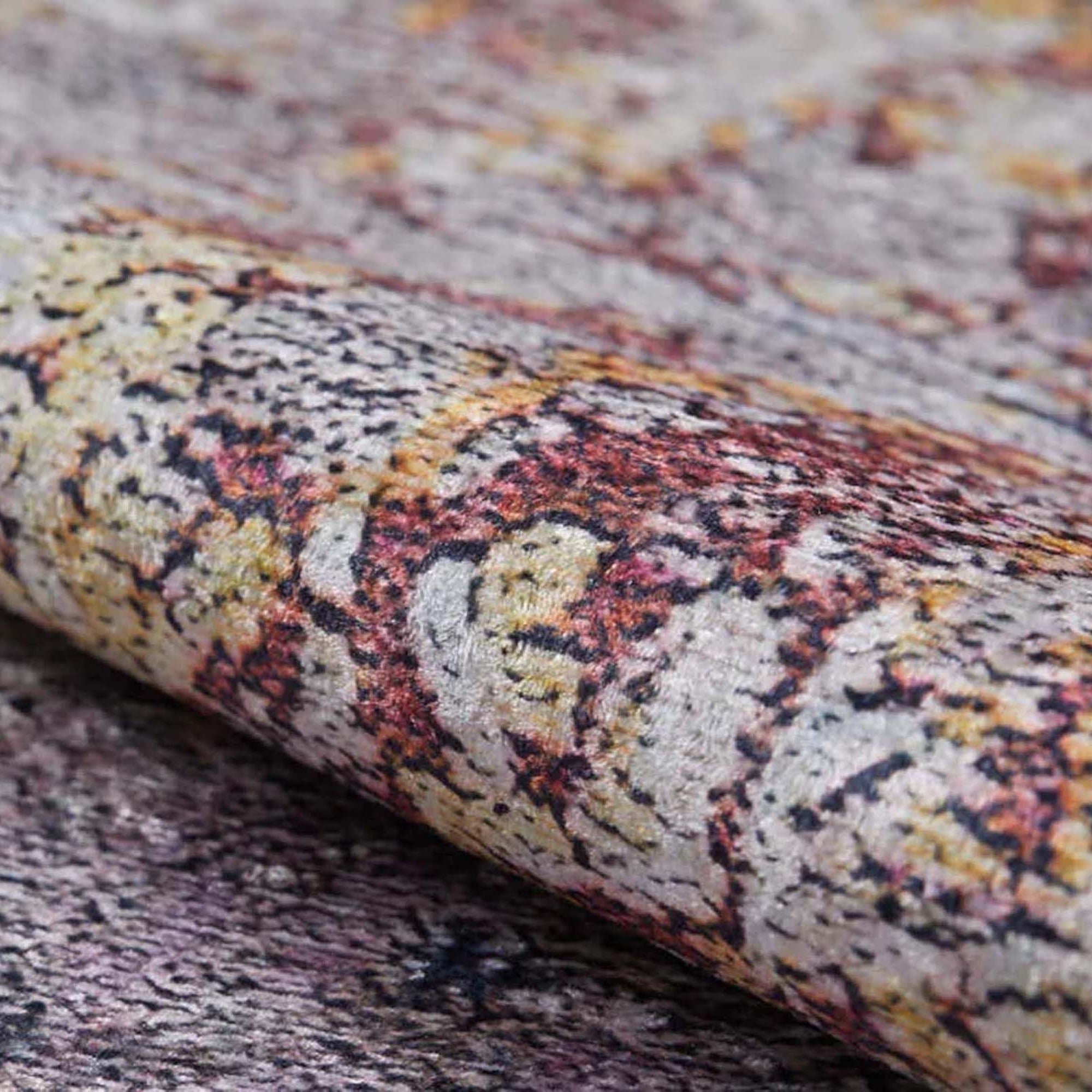 Iva Abstract Ivory Beige Gold Brown Rug