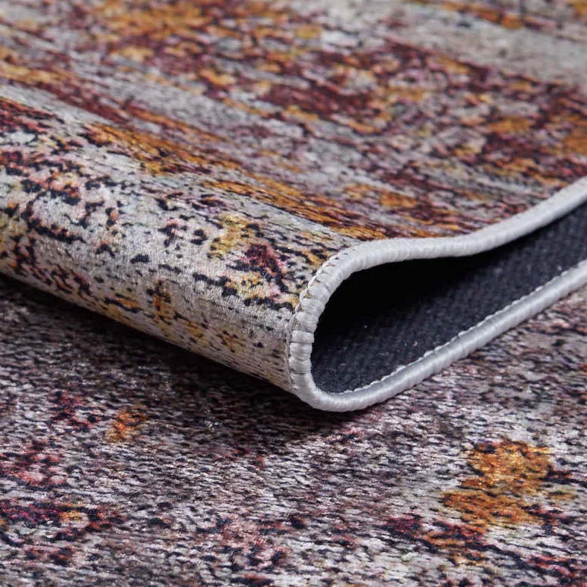 Iva Abstract Ivory Beige Gold Brown Rug