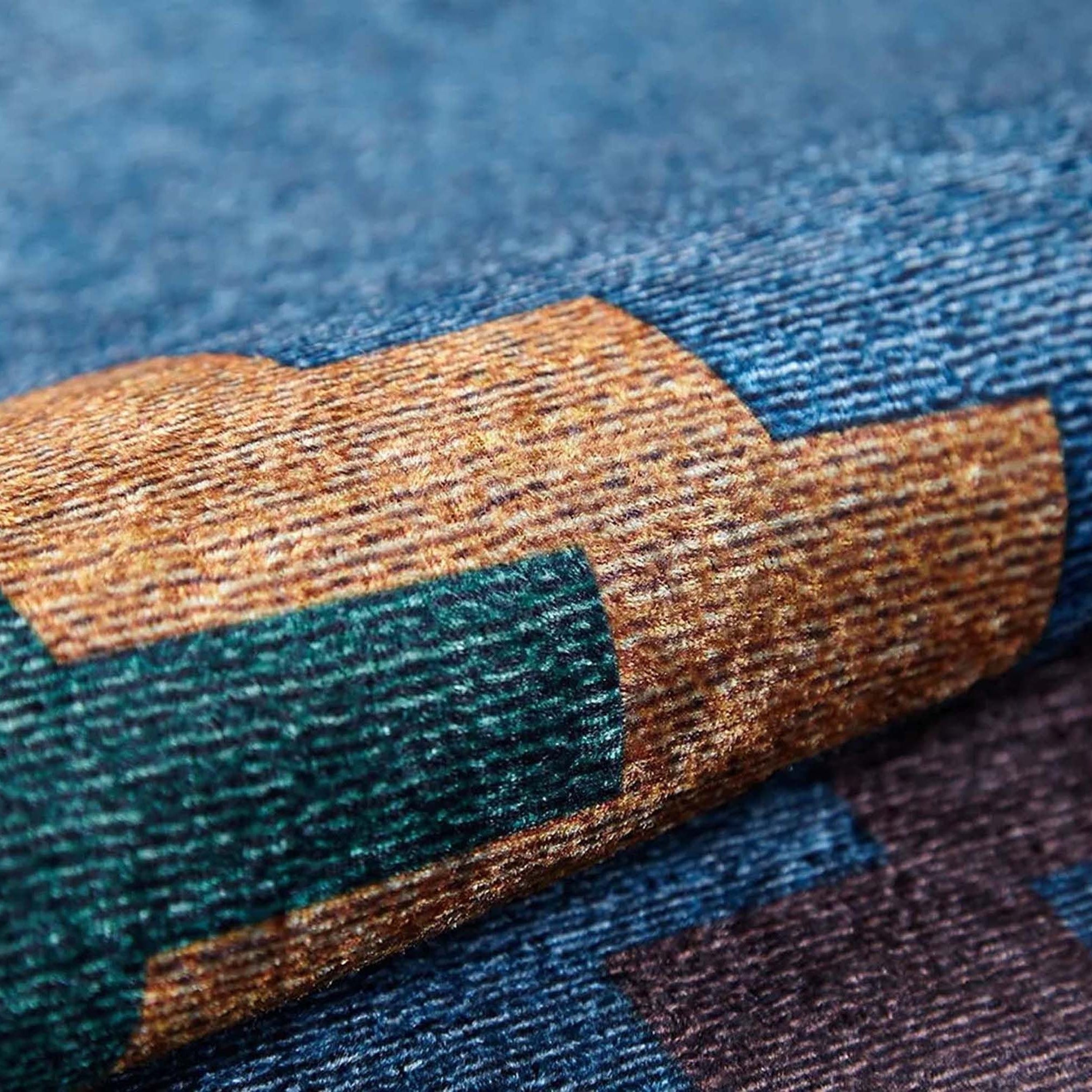 Jinwa Turkish Kilim Beige Blue Rug