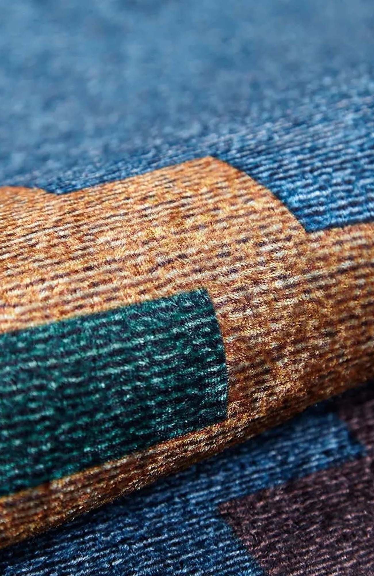 Jinwa Turkish Kilim Beige Blue Rug