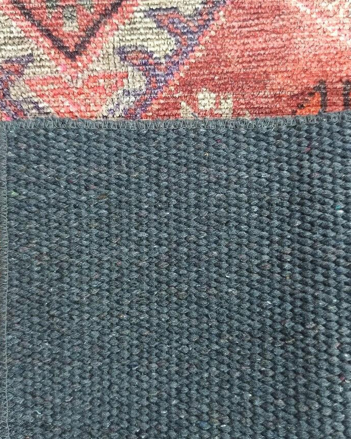 Kaki Rug Turkish Vintage Terracotta Red Orange Pink Rug