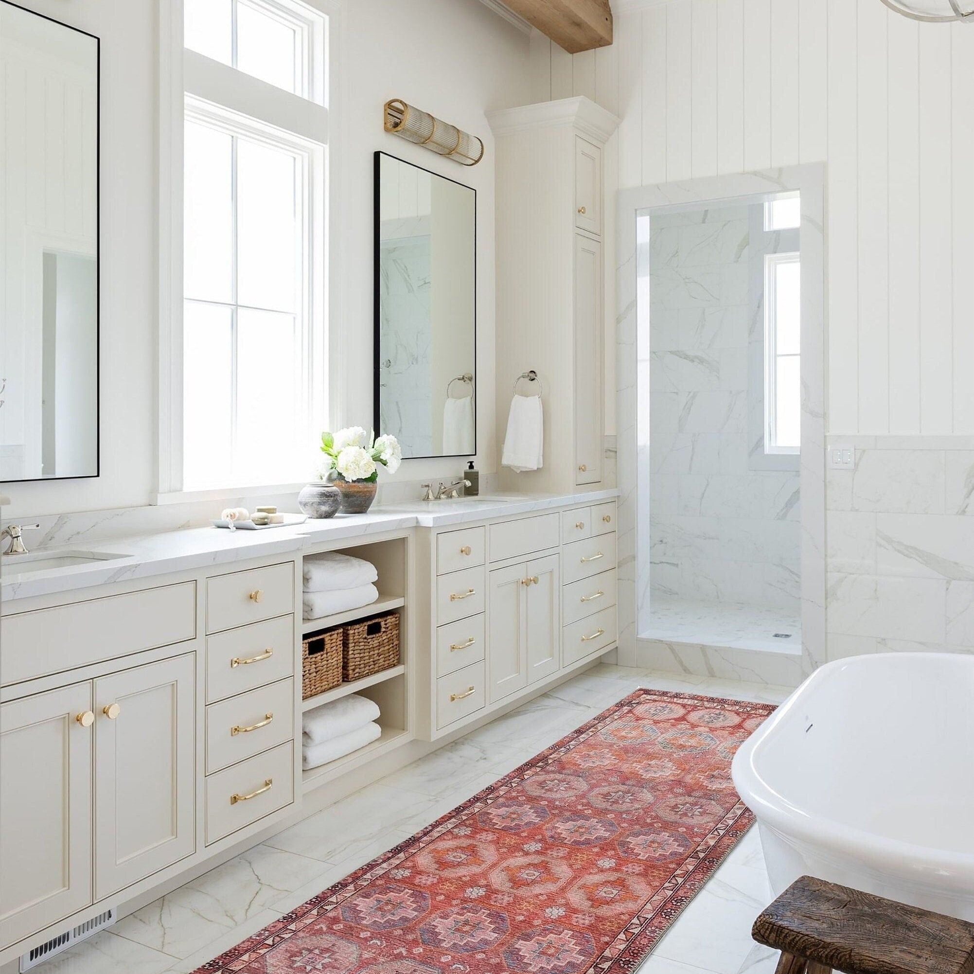 Osa Rug Turkish Coral Red Pink Rug