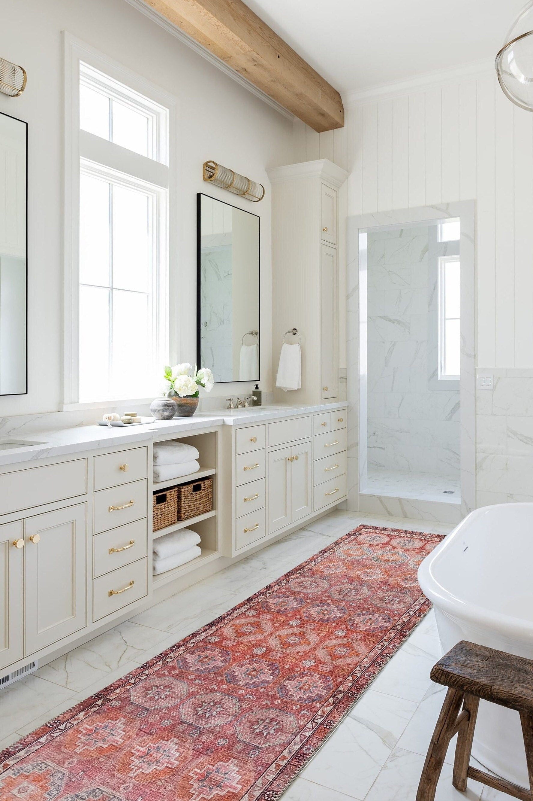 Osa Rug Turkish Coral Red Pink Rug