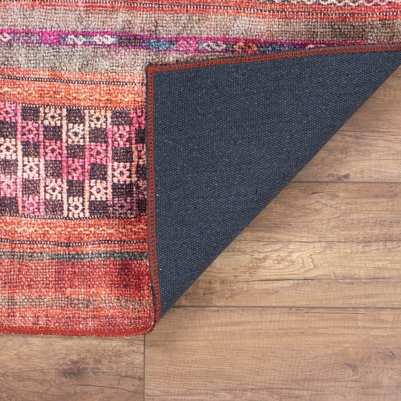 Kala Turkish Red Orange Rug