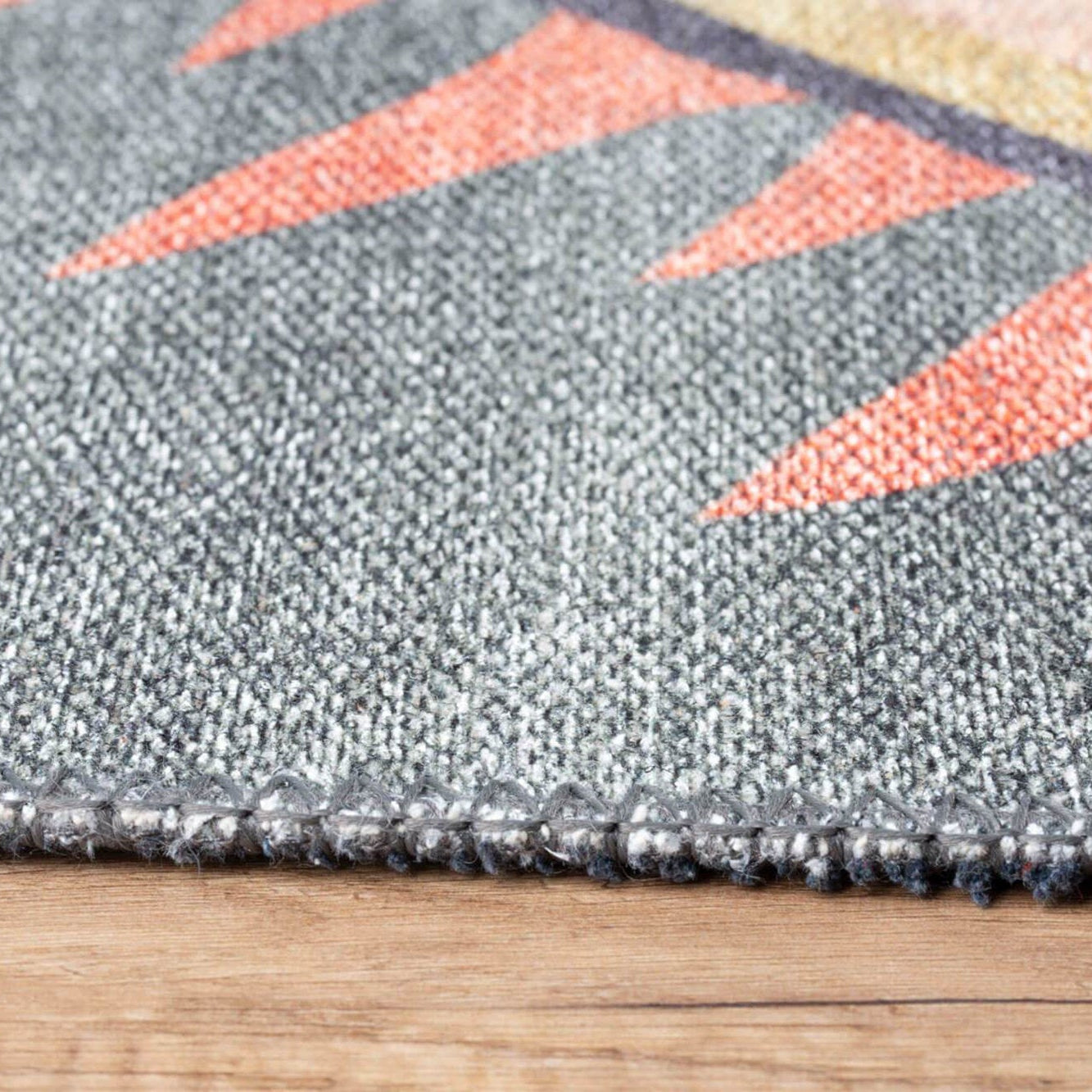 Kaplan Tibetan Tiger Orange & Faded Green Rug