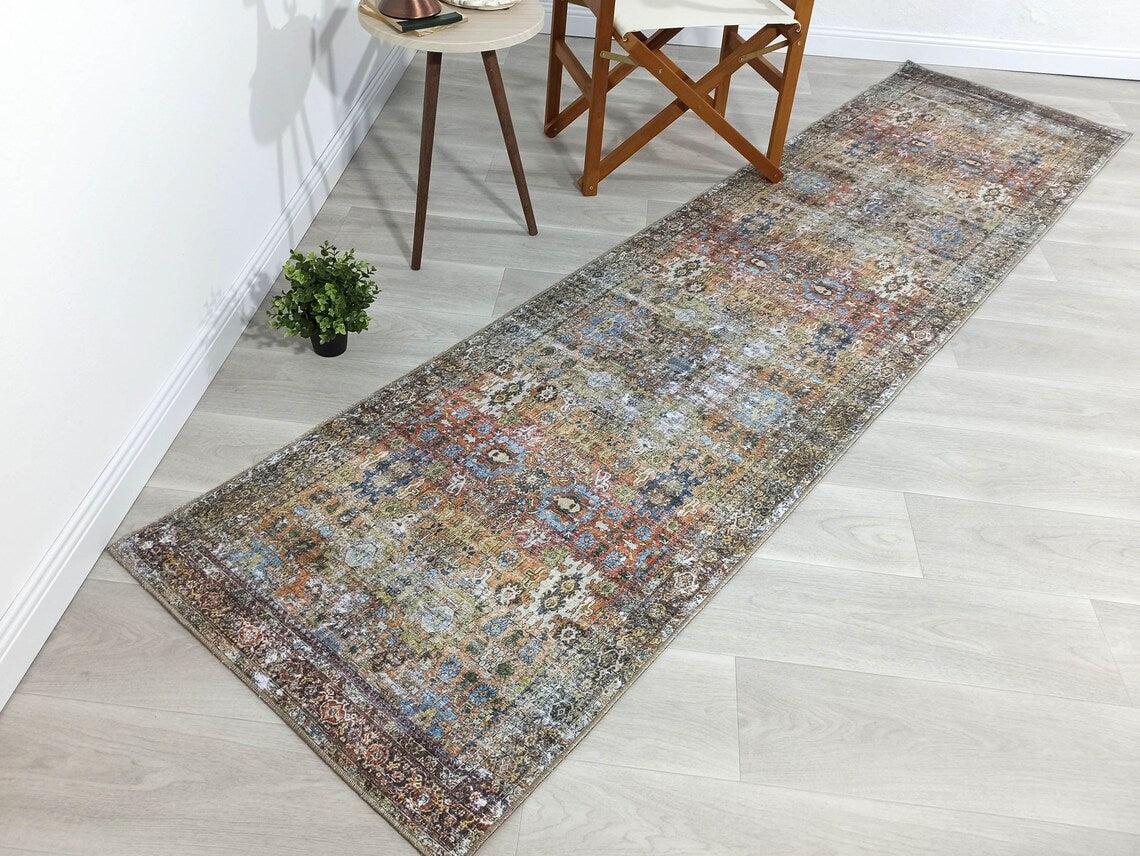 Karmila Rug Oushak Earth Tones Olive Turkish Rug