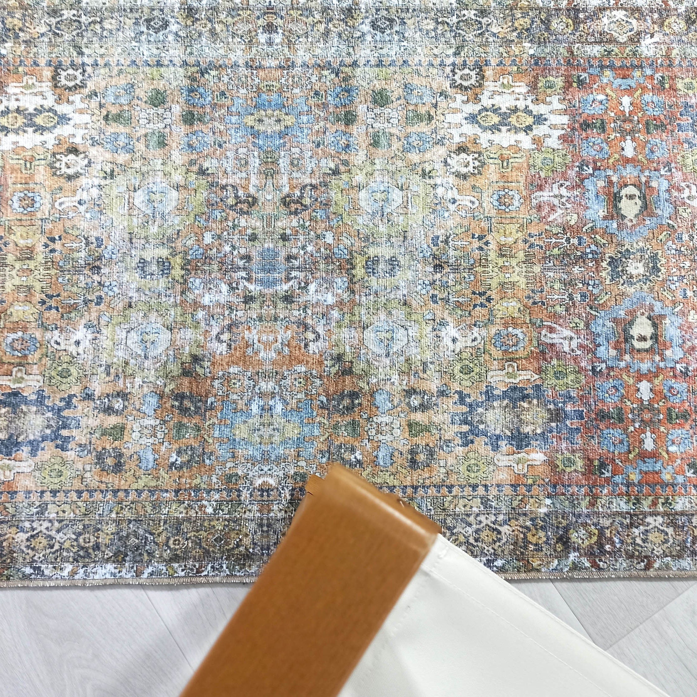 Karmila Rug Oushak Earth Tones Olive Turkish Rug