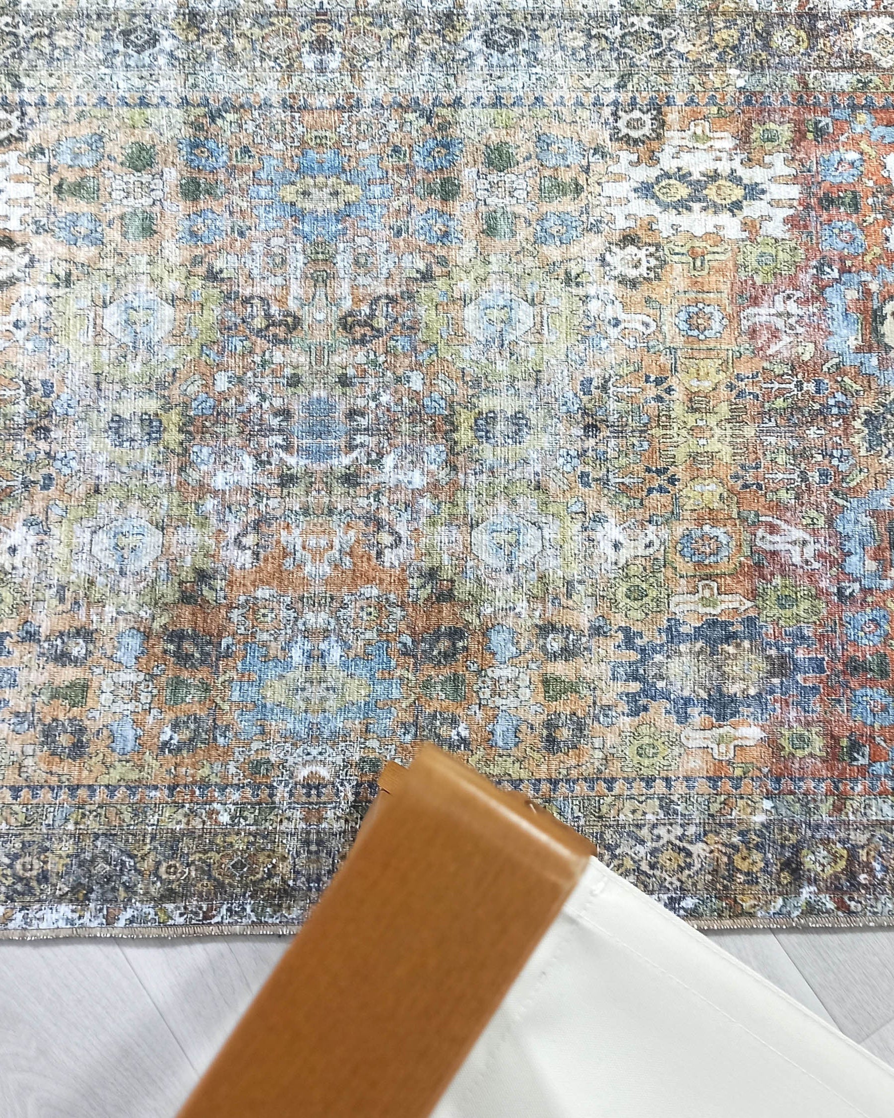 Karmila Rug Oushak Earth Tones Olive Turkish Rug