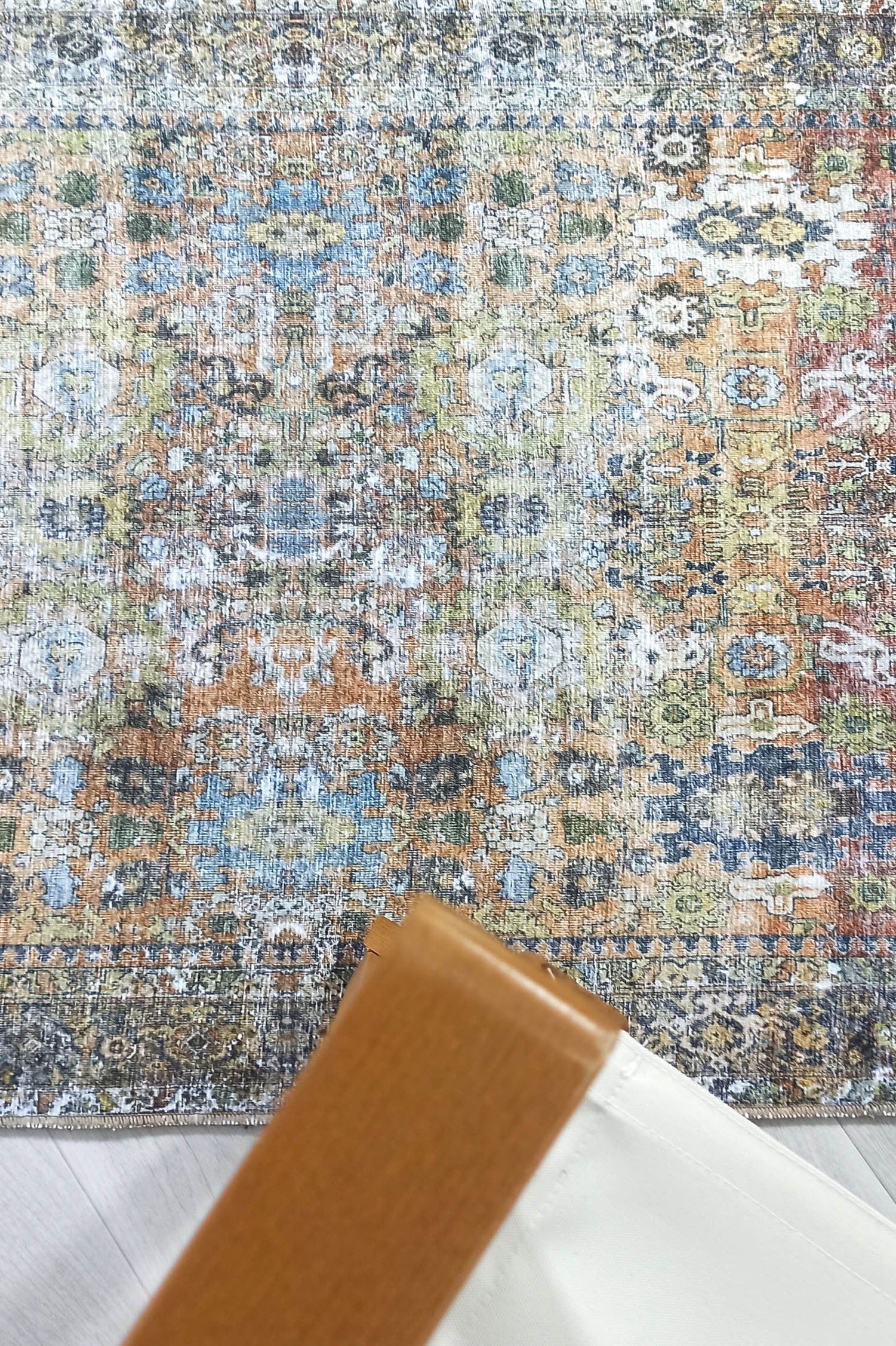 Karmila Rug Oushak Earth Tones Olive Turkish Rug