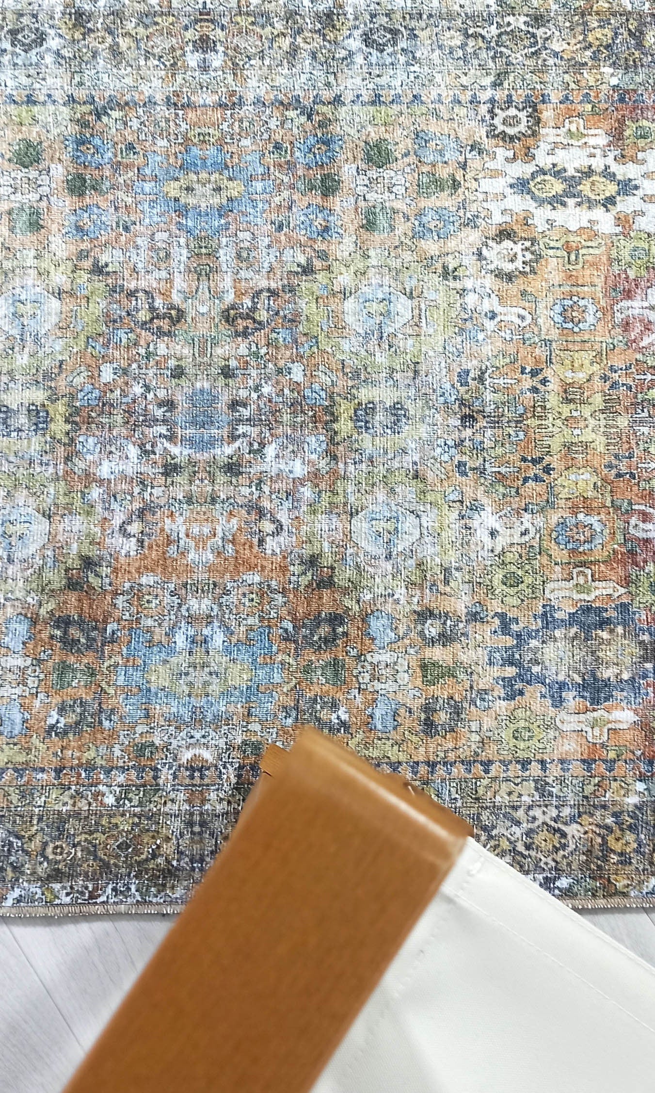 Karmila Rug Oushak Earth Tones Olive Turkish Rug