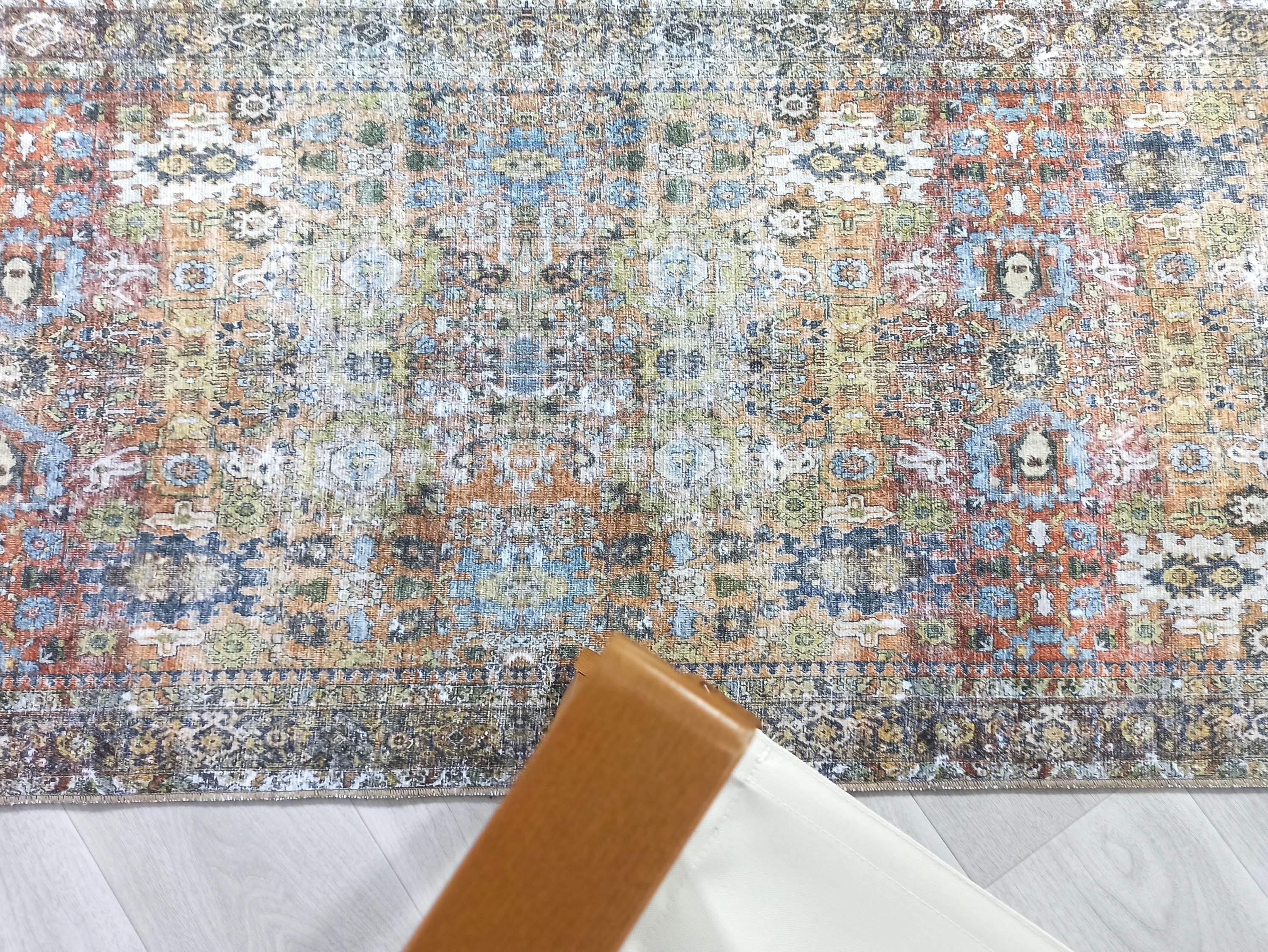 Karmila Rug Oushak Earth Tones Olive Turkish Rug