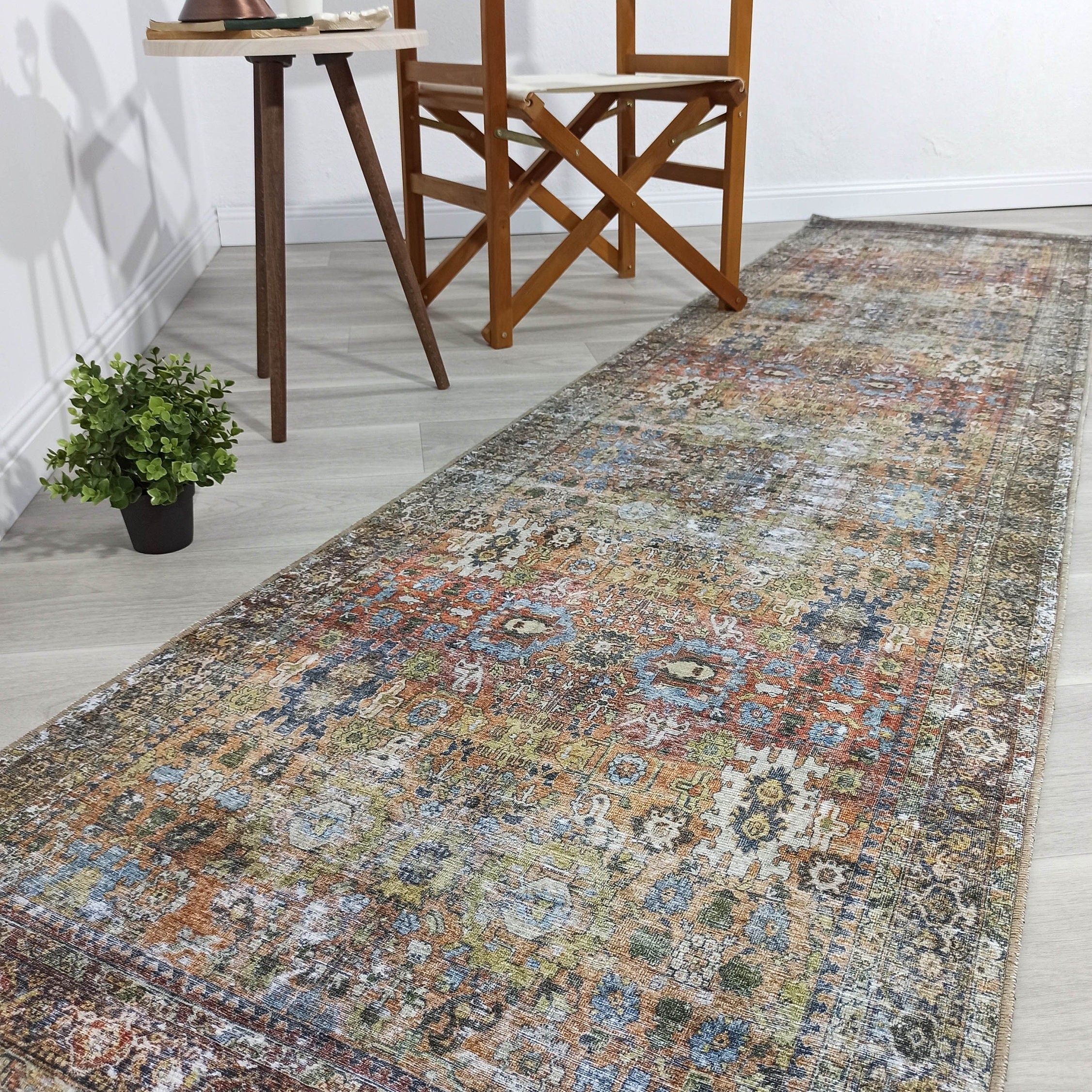 Karmila Rug Oushak Earth Tones Olive Turkish Rug