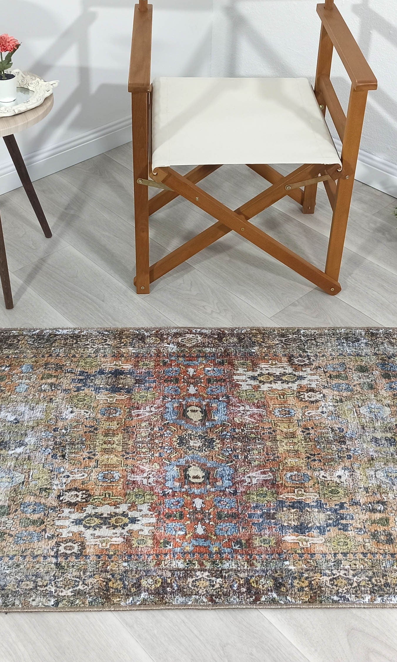 Karmila Rug Oushak Earth Tones Olive Turkish Rug