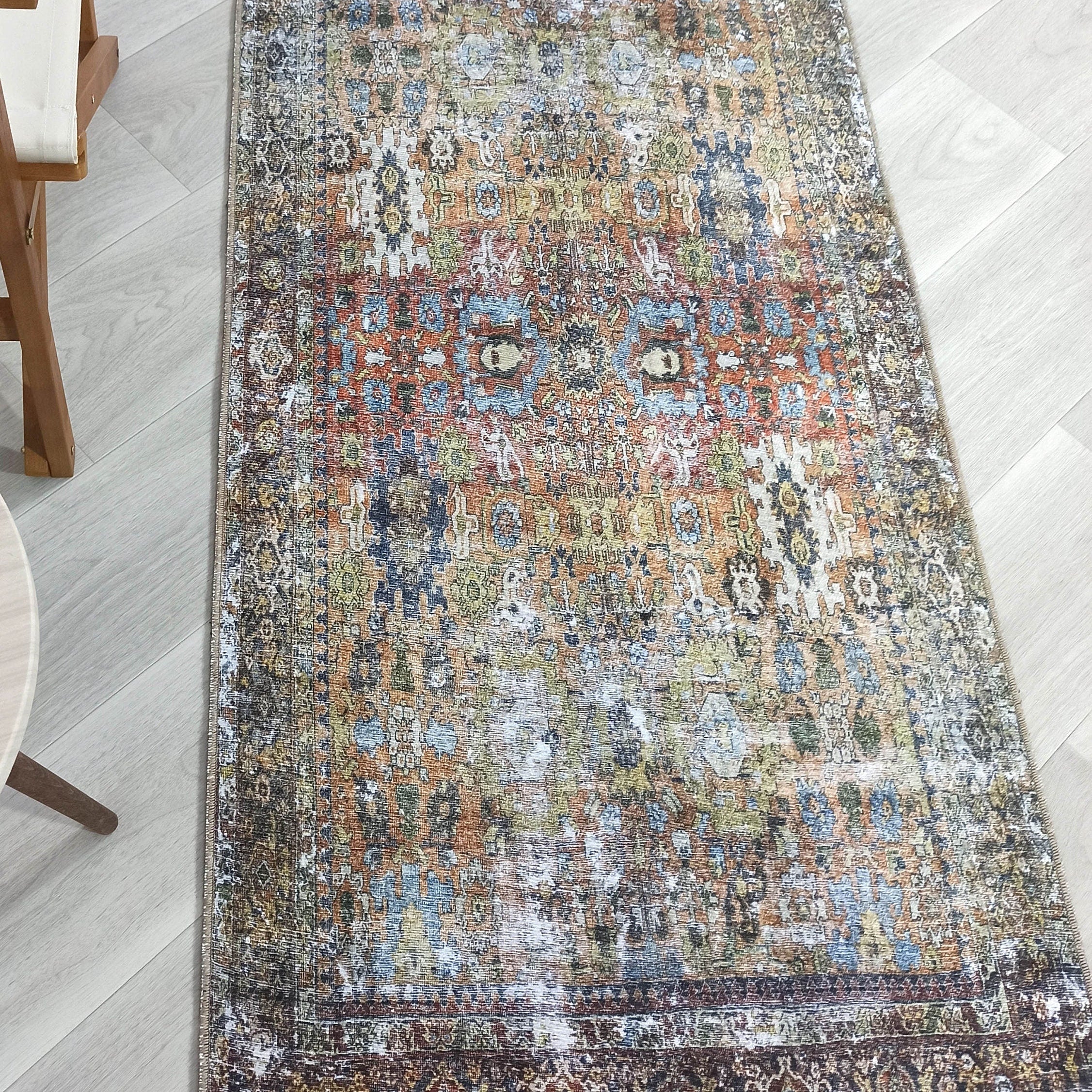 Karmila Rug Oushak Earth Tones Olive Turkish Rug