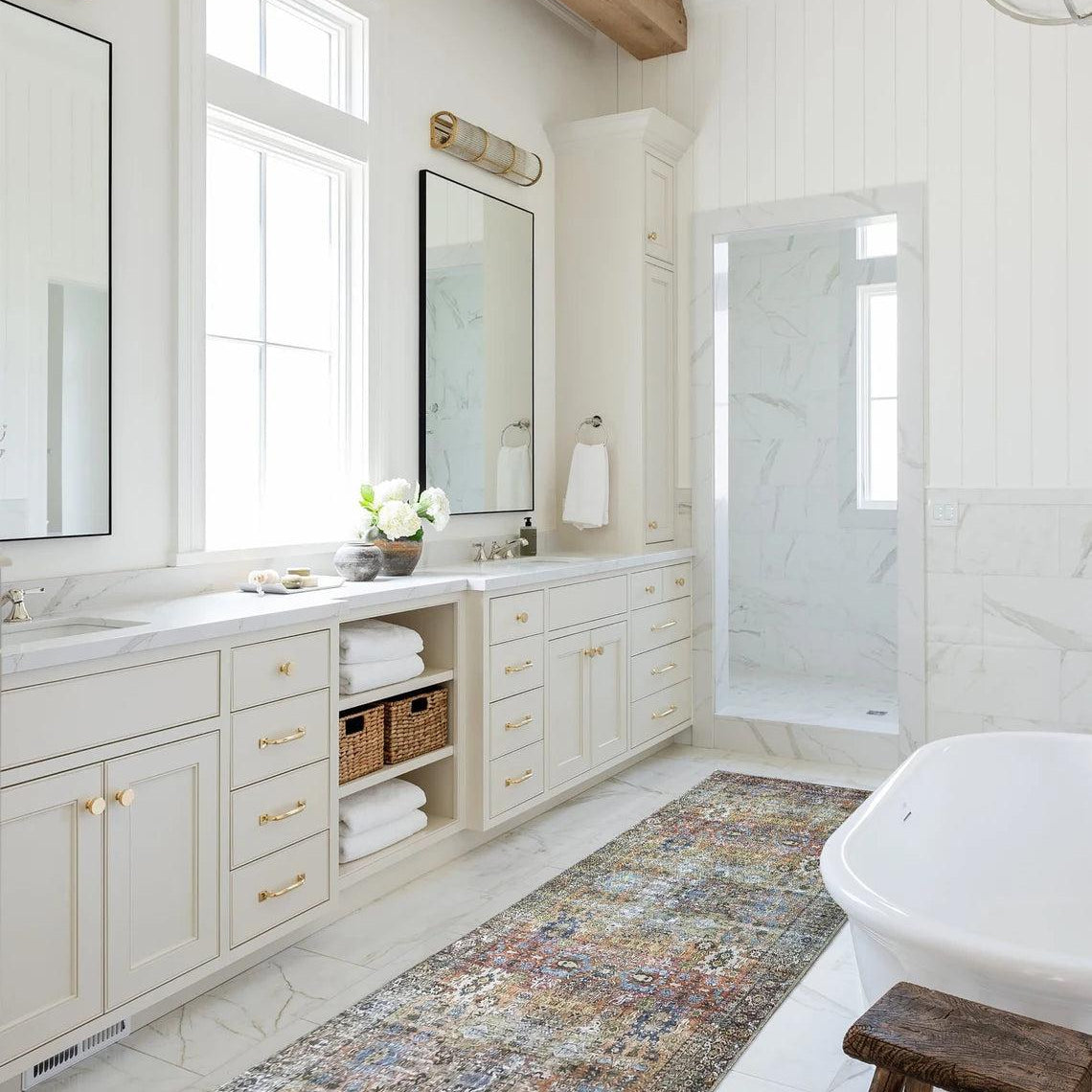 Karmila Rug Oushak Earth Tones Olive Turkish Rug