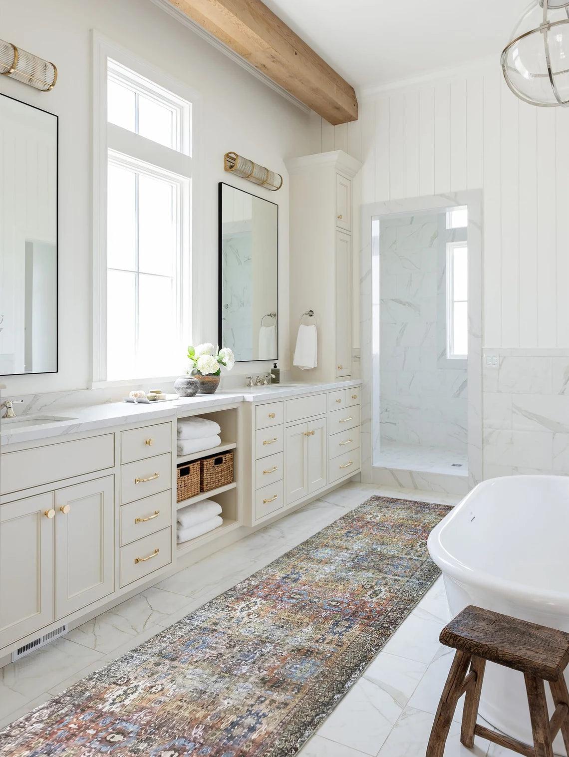 Karmila Rug Oushak Earth Tones Olive Turkish Rug