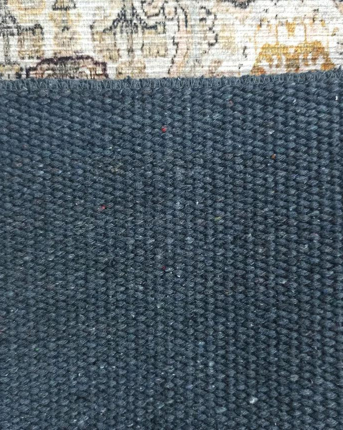 Karta Rug Turkish Vintage Beige Brown Floral Rug