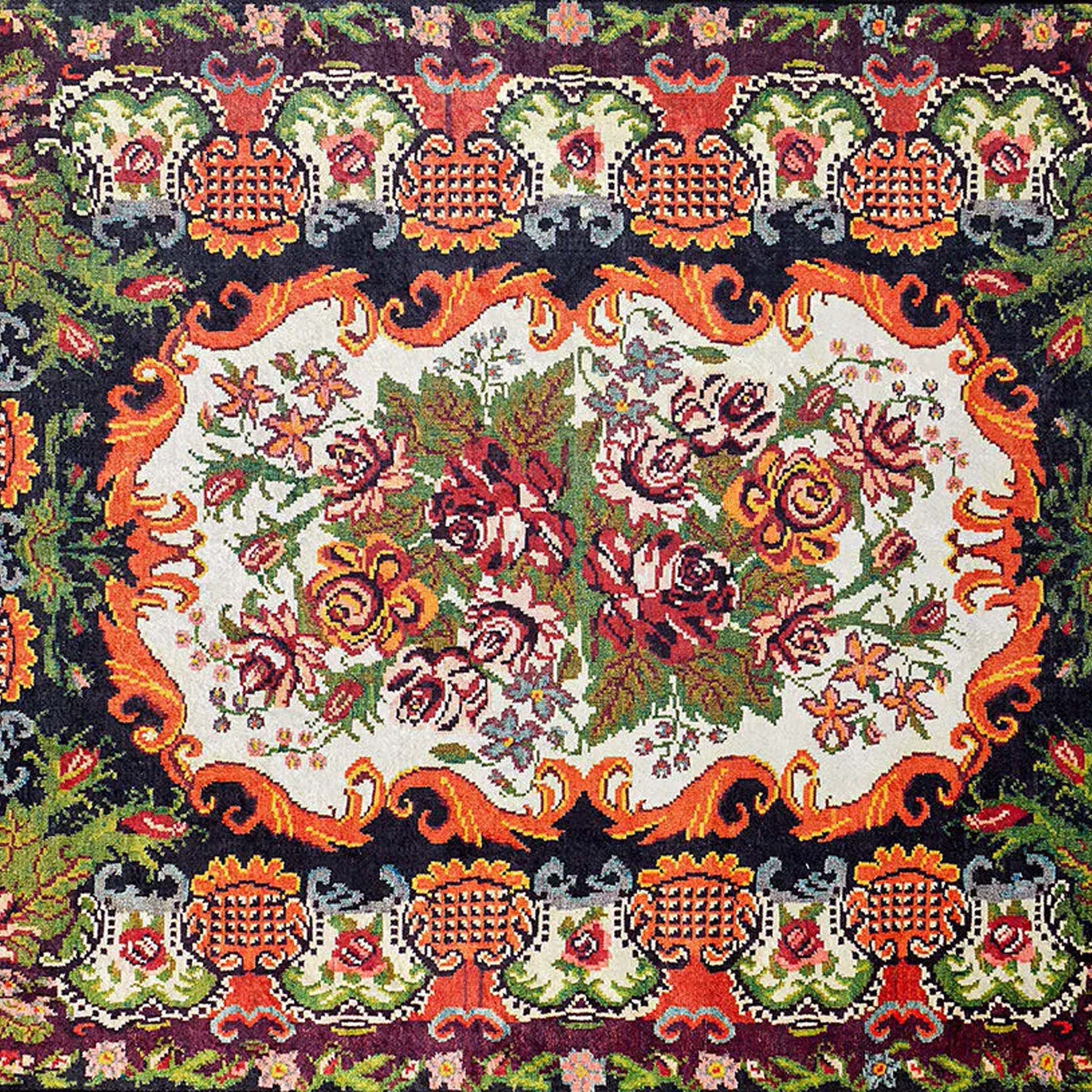 Kiara Karabagh Turkish Azerbaijani Floral Rug