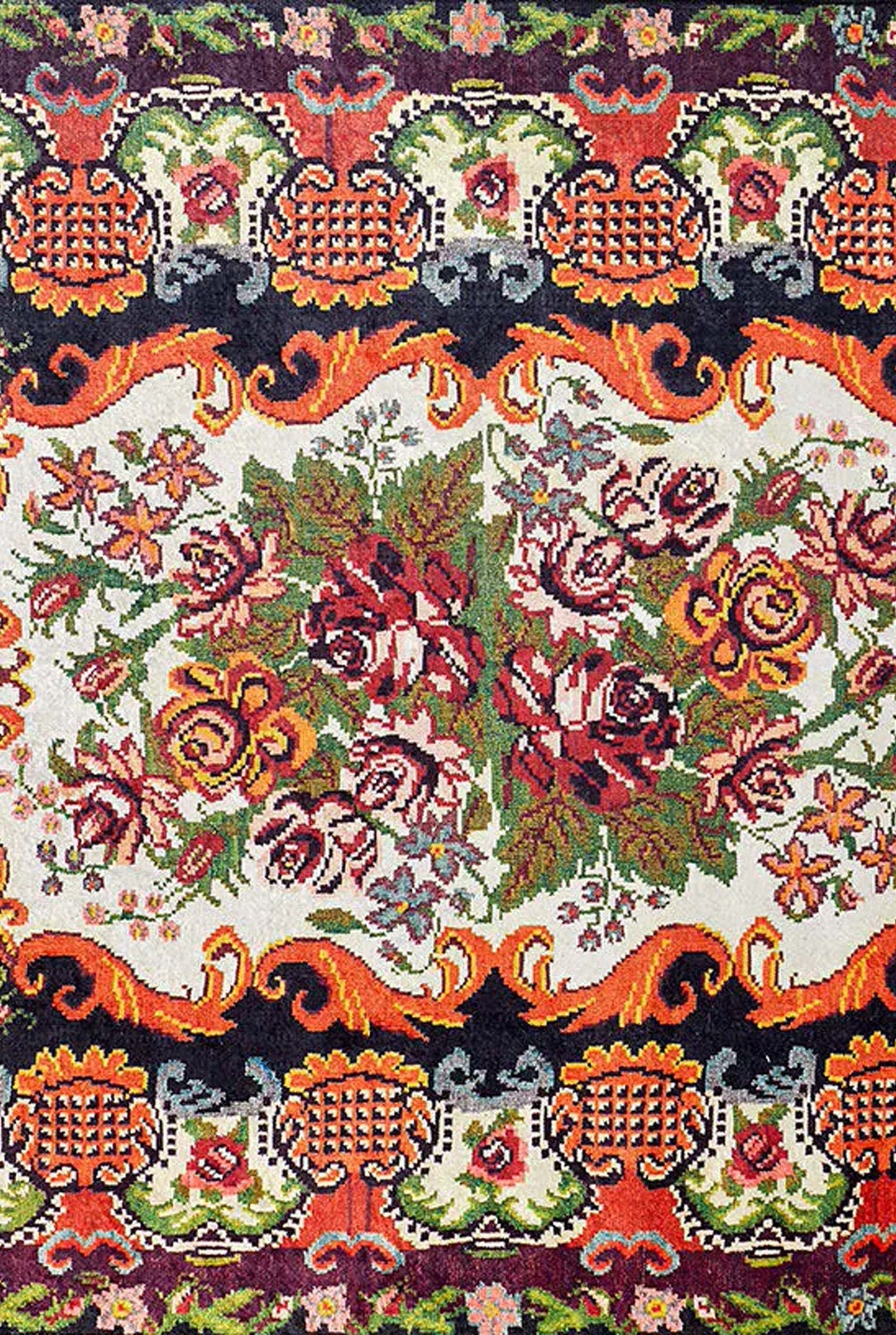 Kiara Karabagh Turkish Azerbaijani Floral Rug