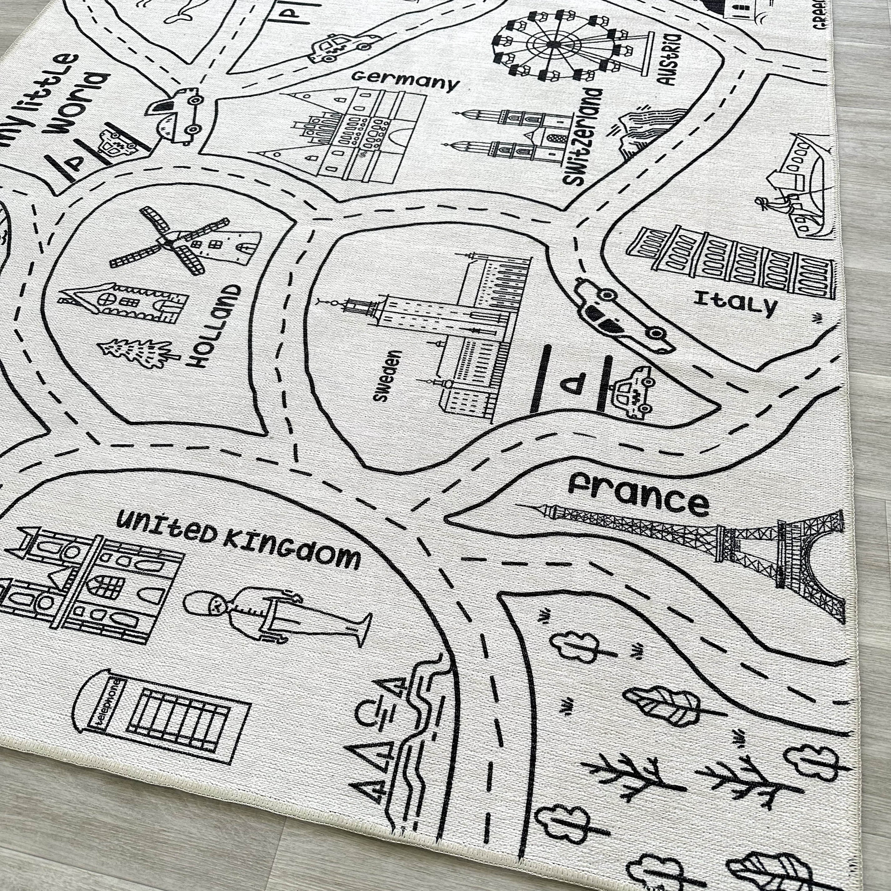 Kids World Play Mat Rug