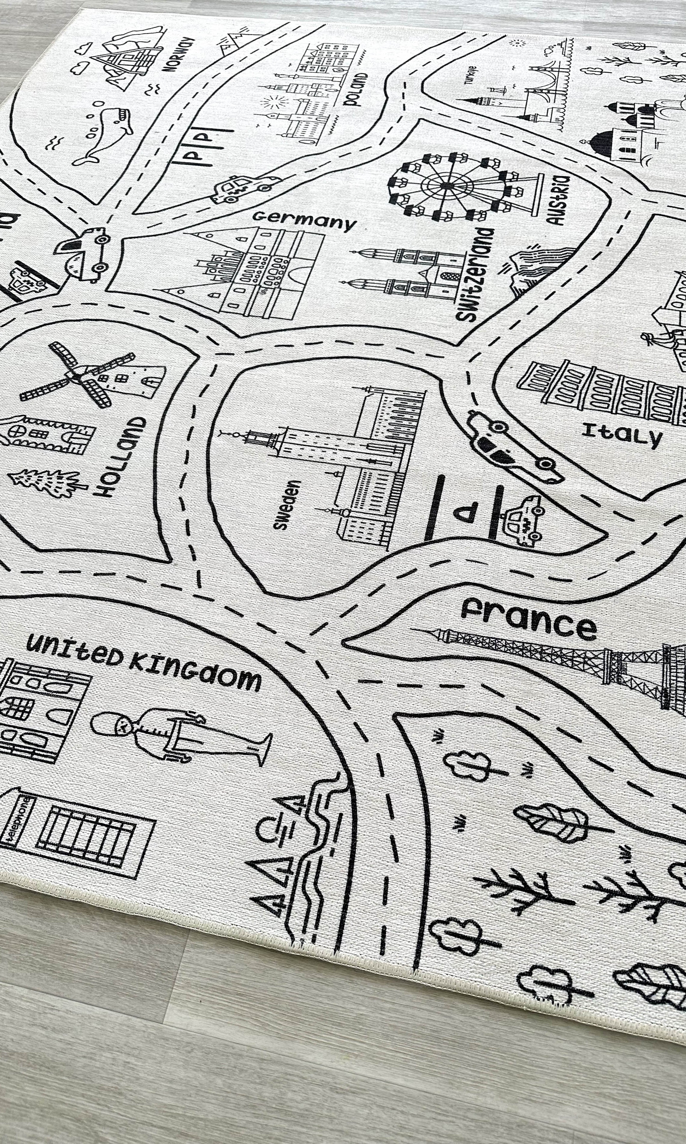 Kids World Play Mat Rug