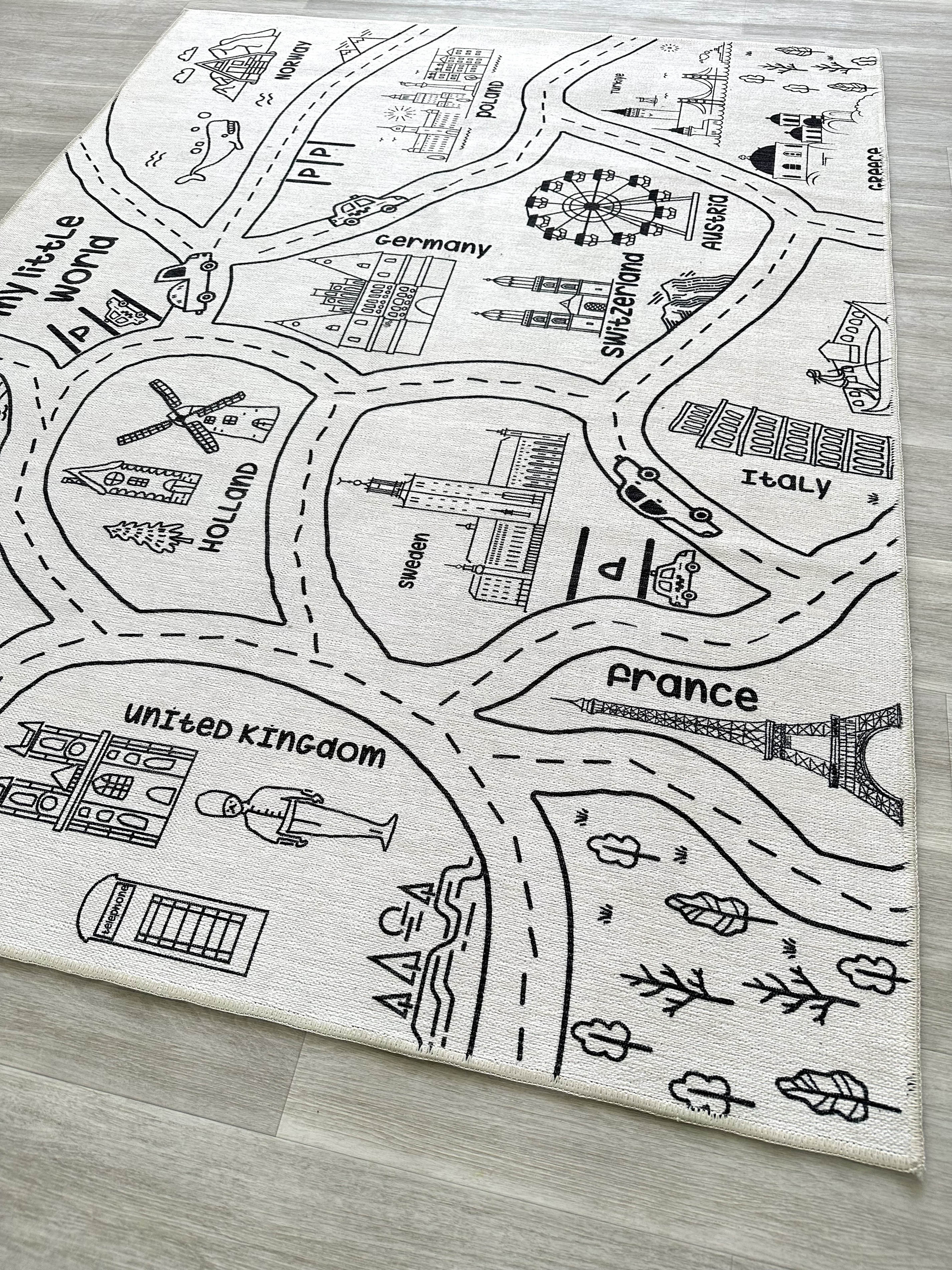 Kids World Play Mat Rug