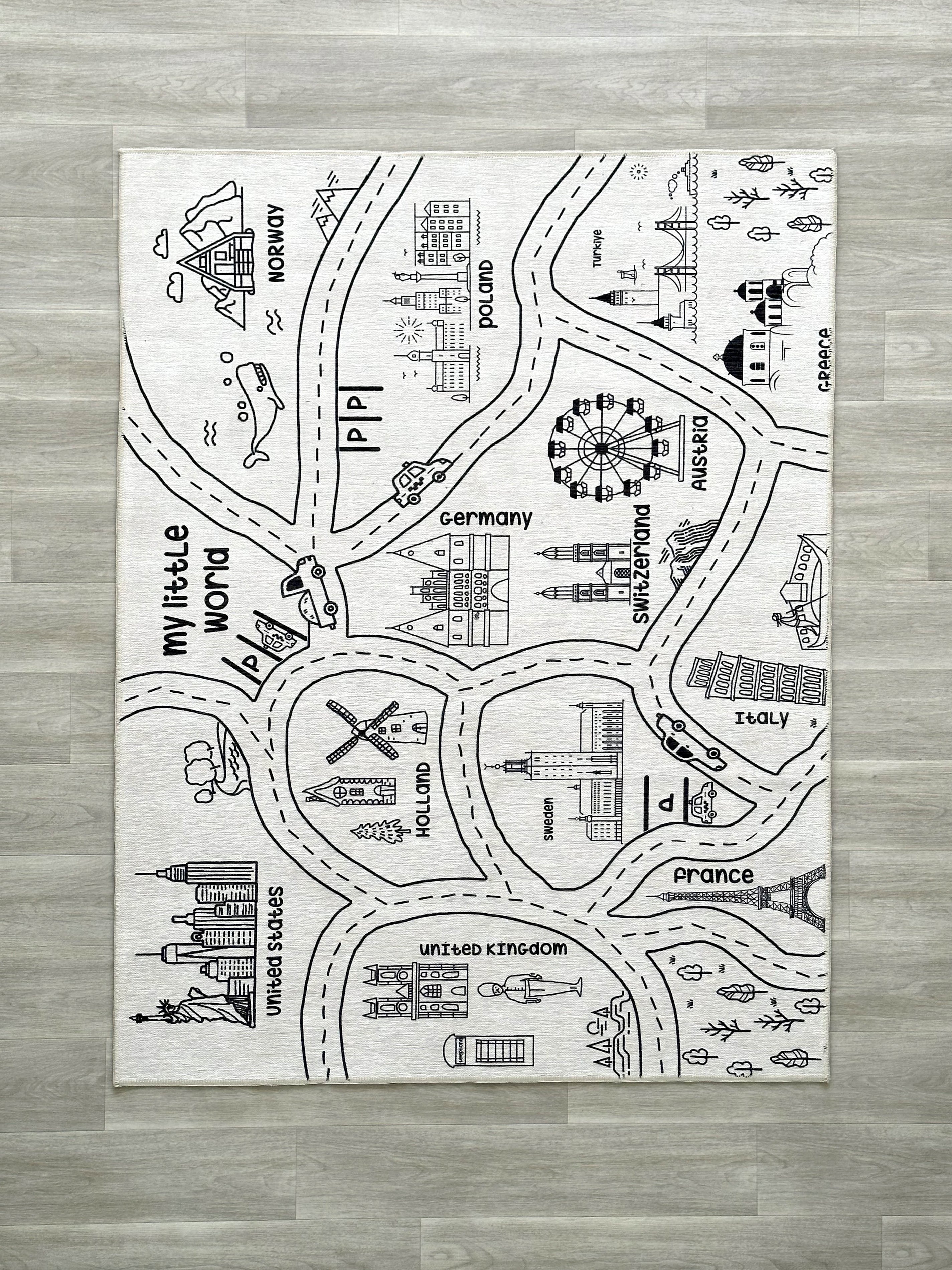 Kids World Play Mat Rug
