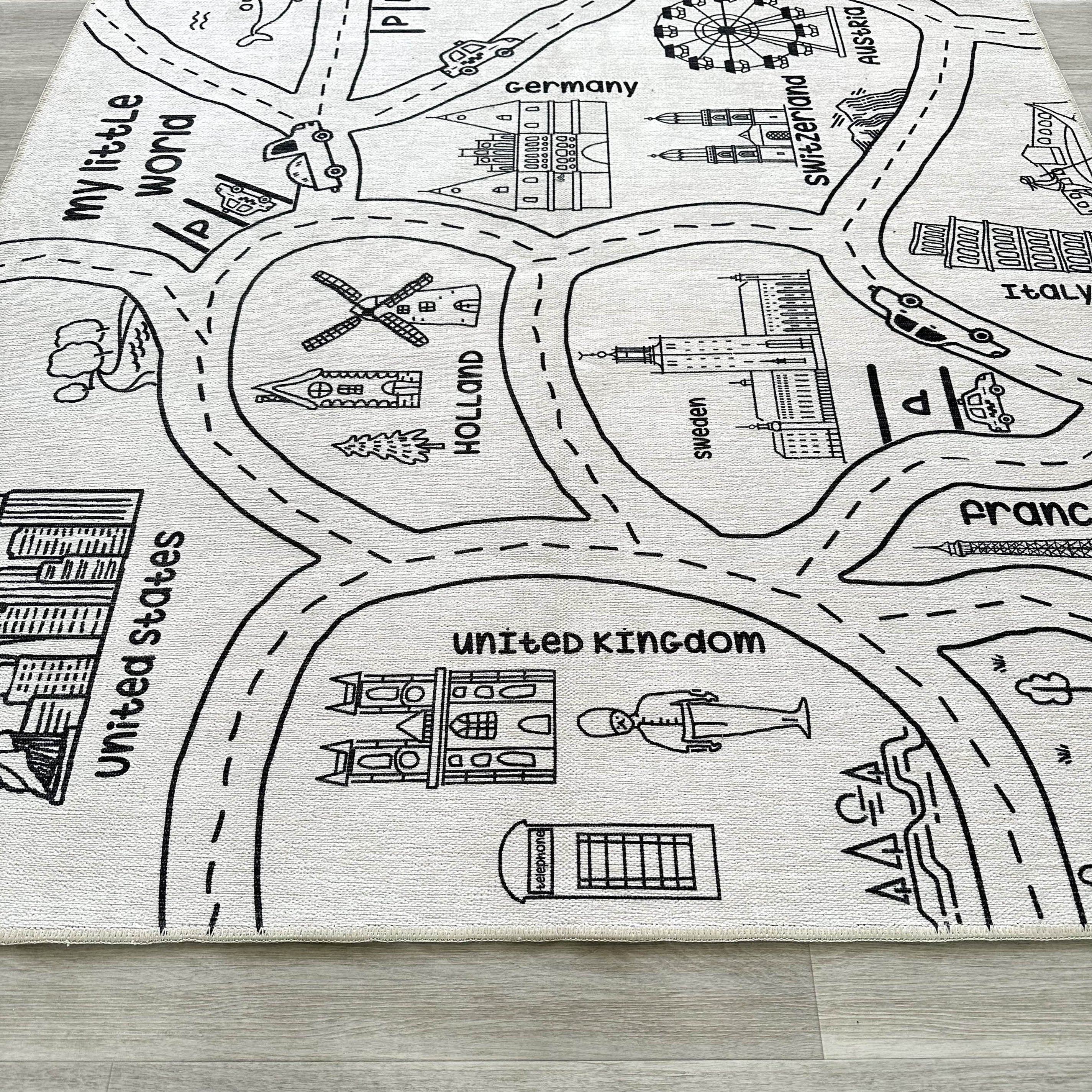 Kids World Play Mat Rug