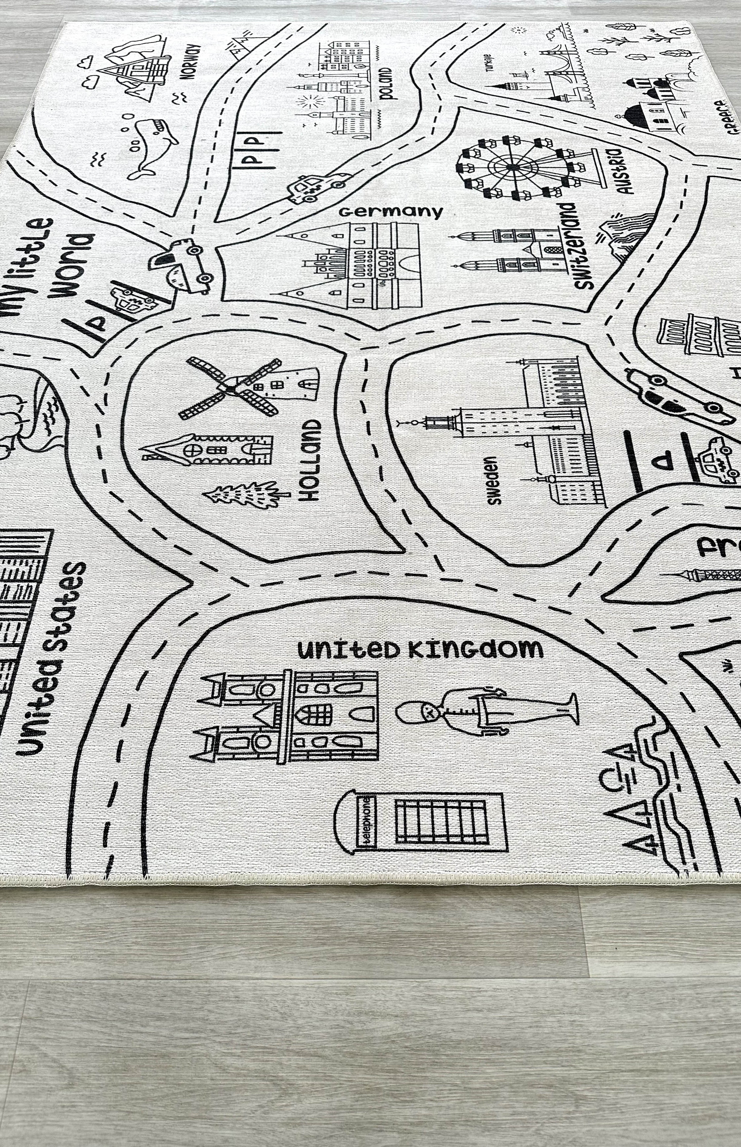 Kids World Play Mat Rug