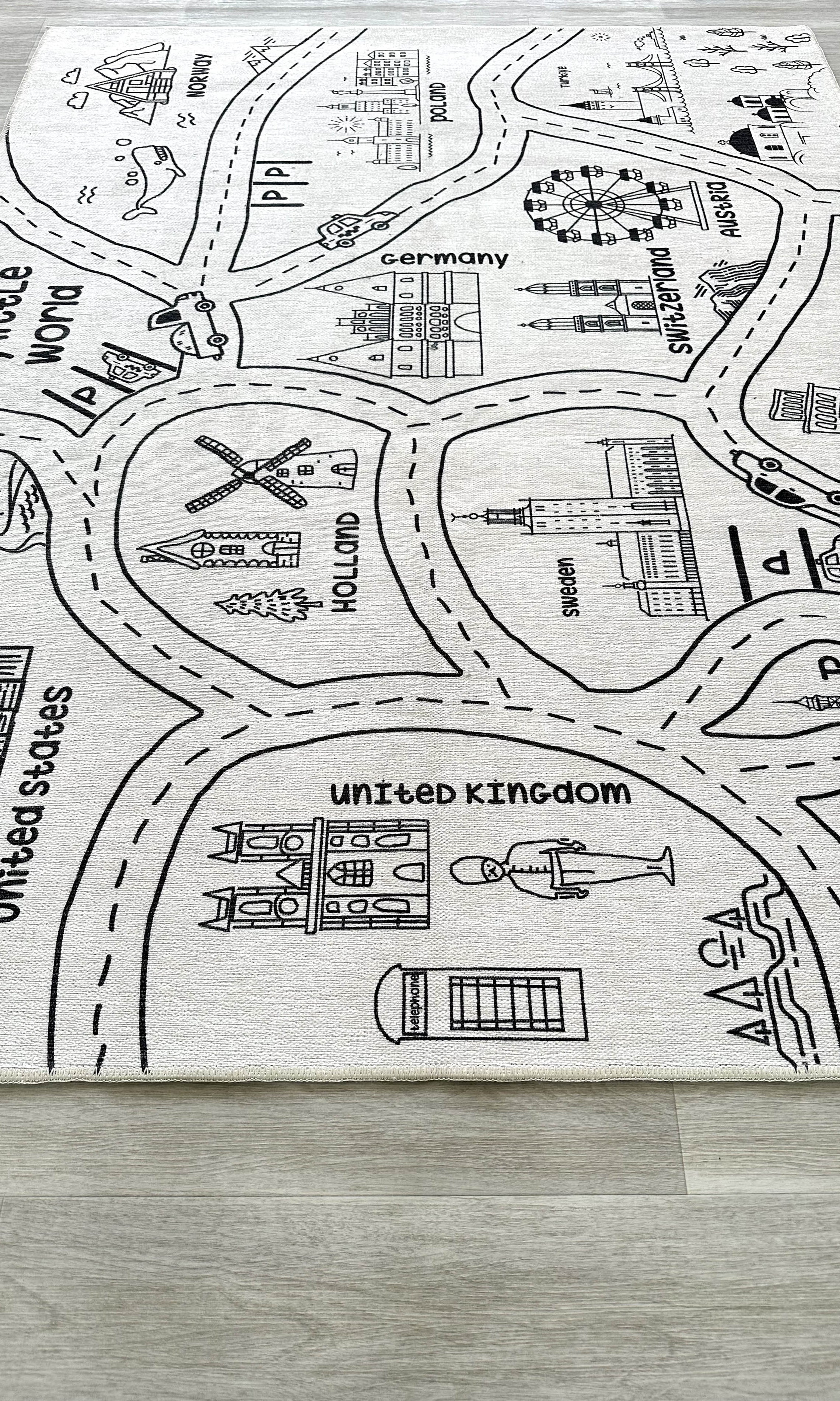 Kids World Play Mat Rug