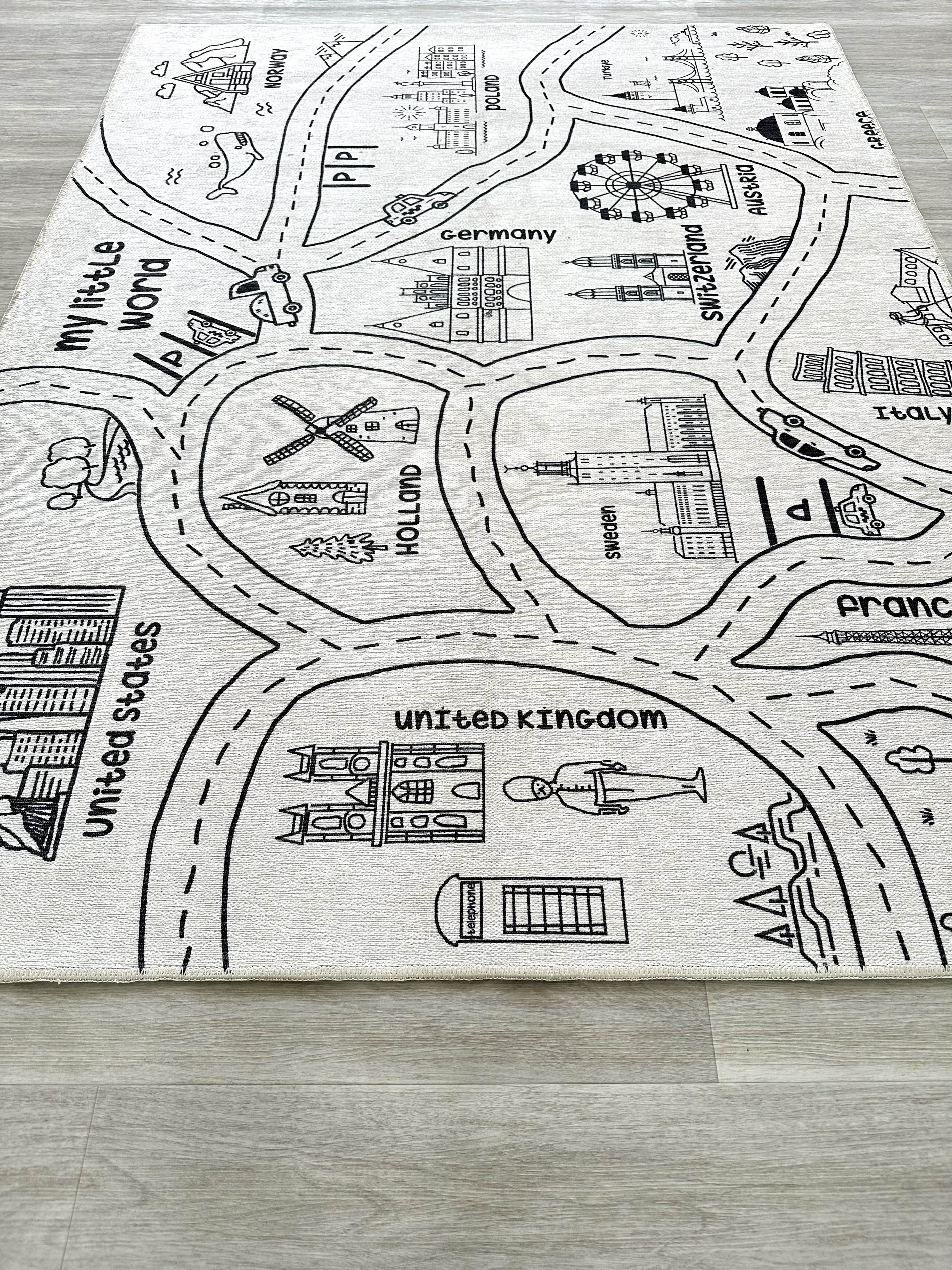 Kids World Play Mat Rug