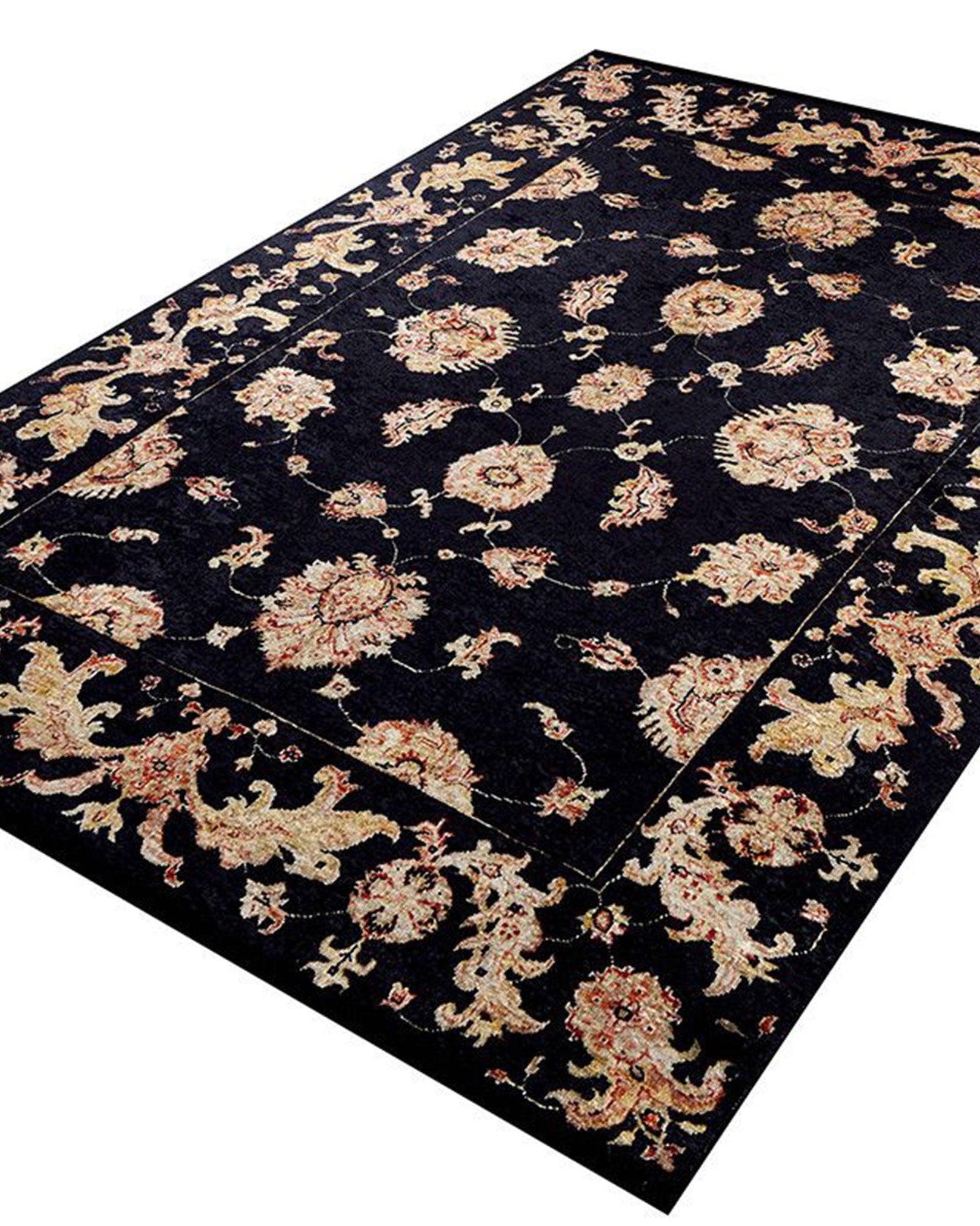 Kita Karabagh Turkish Azerbaijani Black Rug