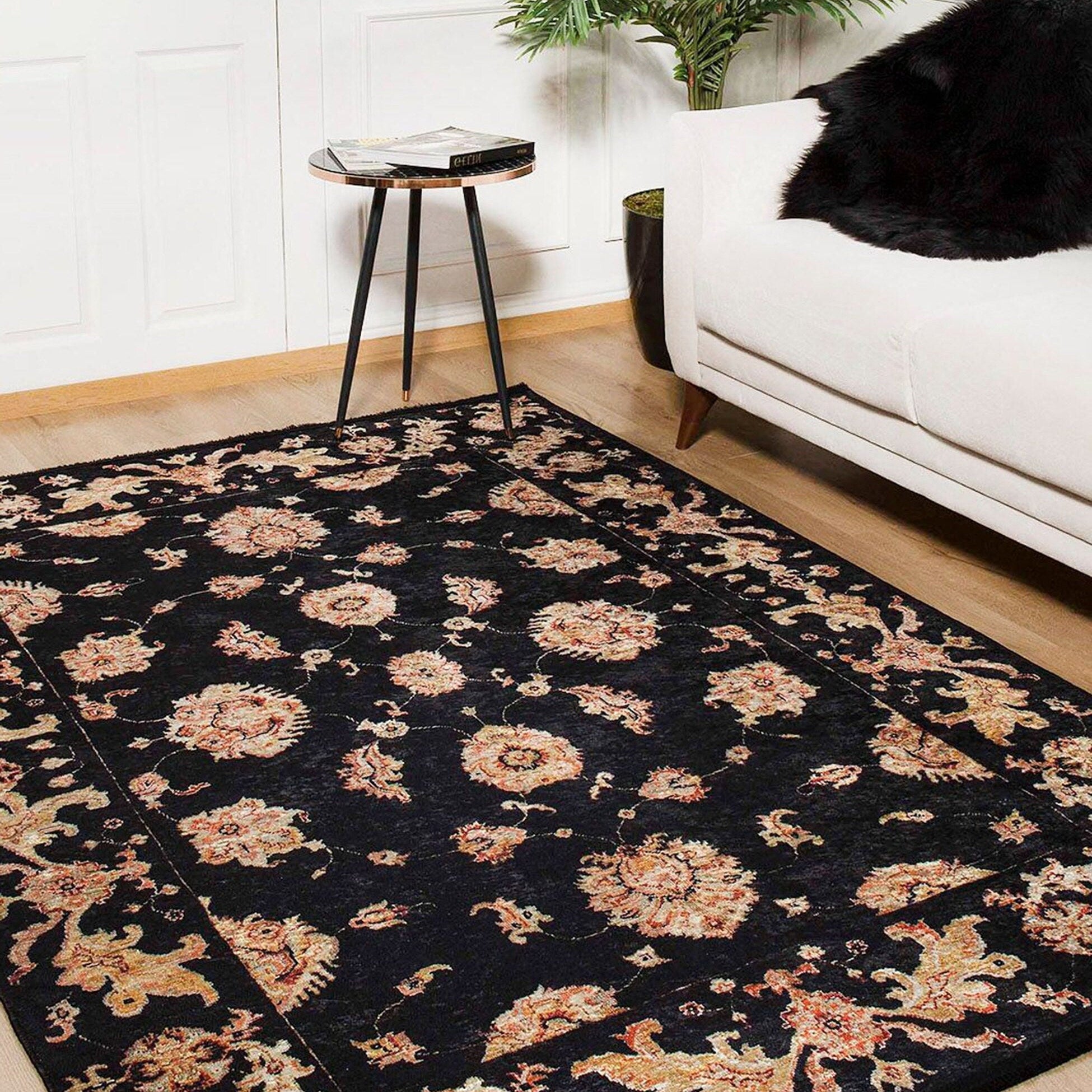 Kita Karabagh Turkish Azerbaijani Black Rug